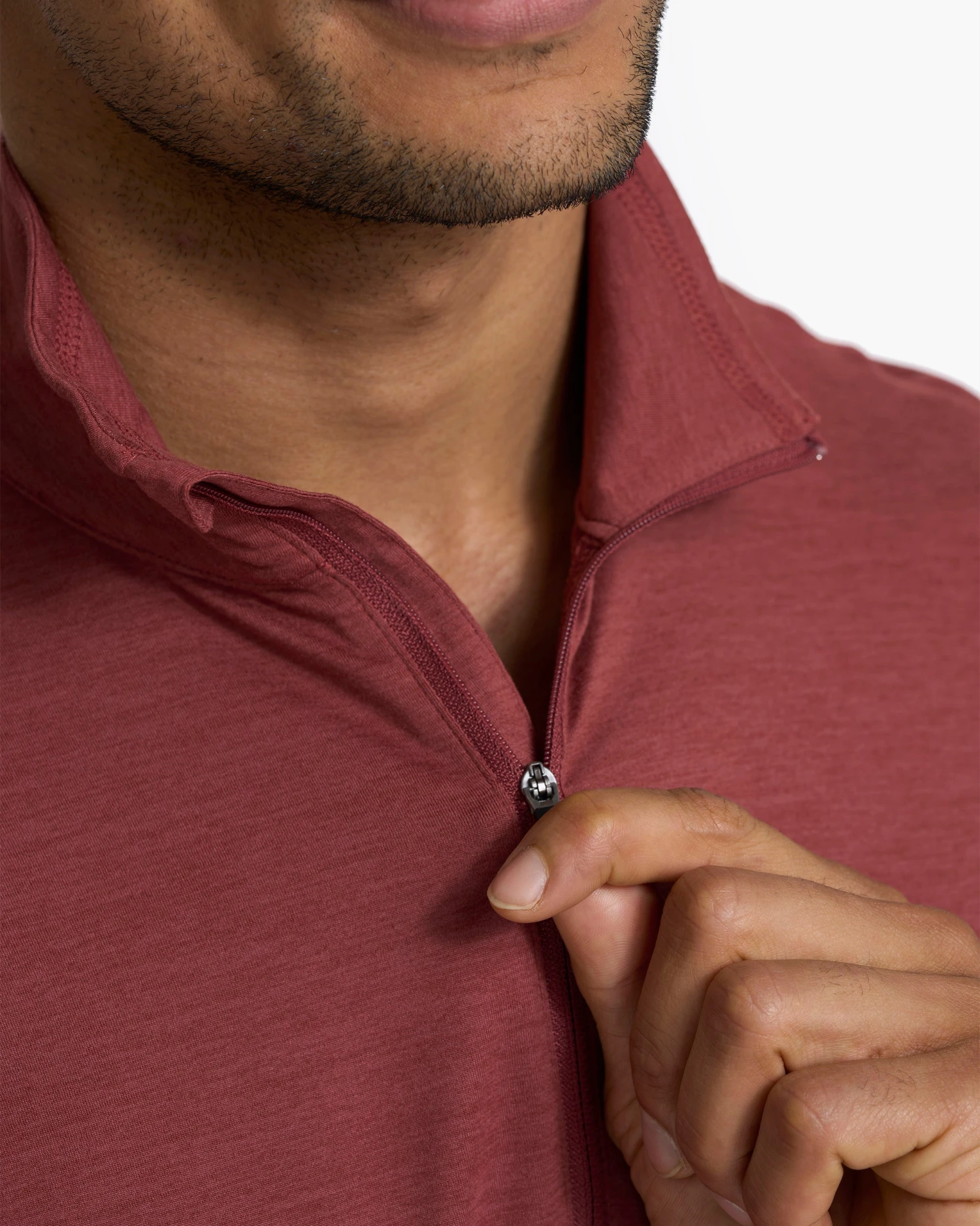 Ease Performance Half Zip | Currant Heather - Image 7