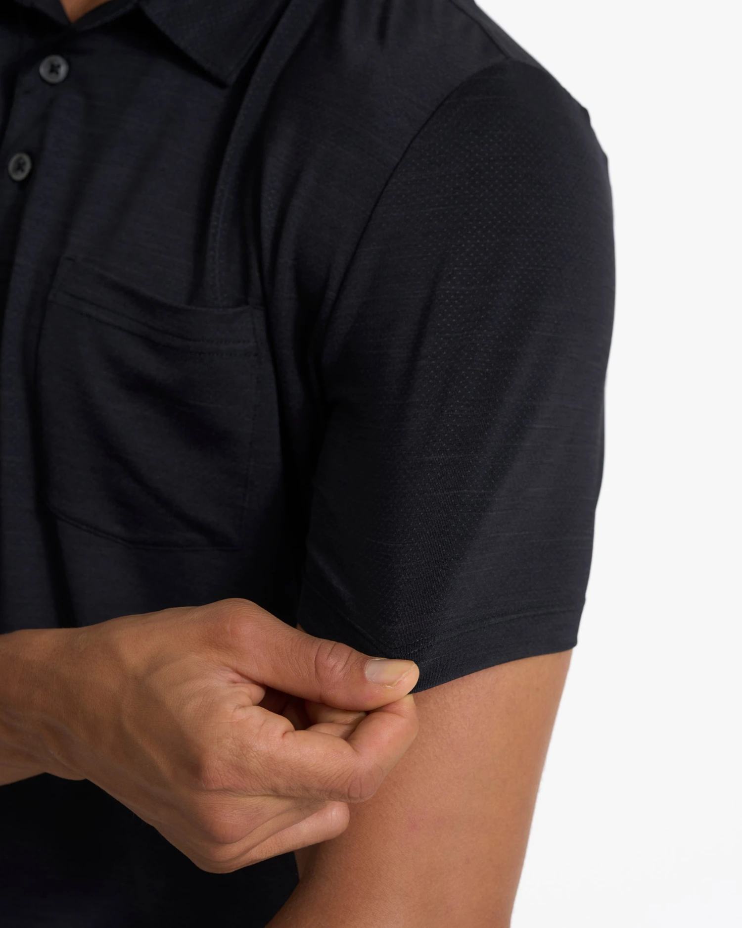 Zephyr Polo | Black Heather - Image 6