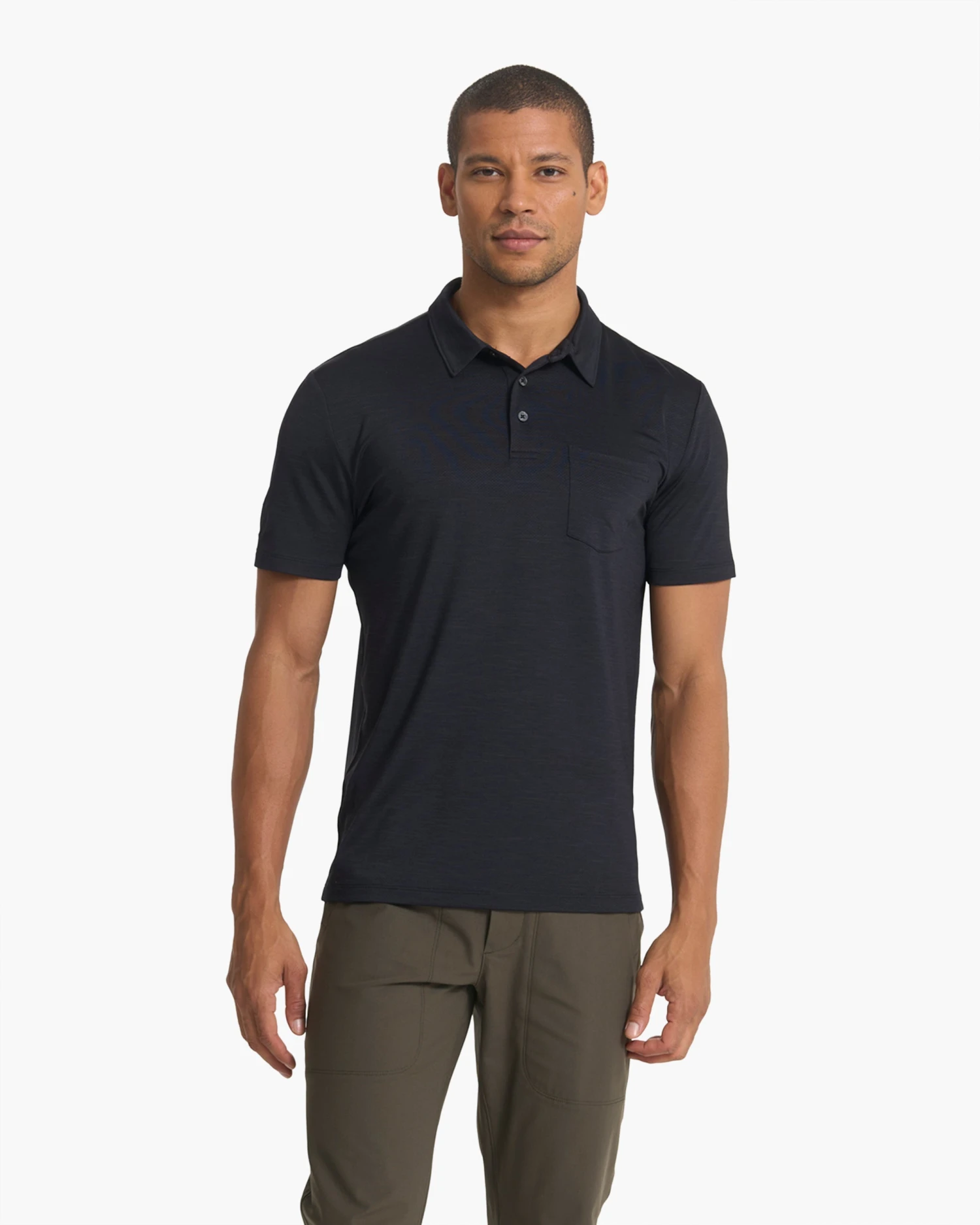 Zephyr Polo | Black Heather - Image 2