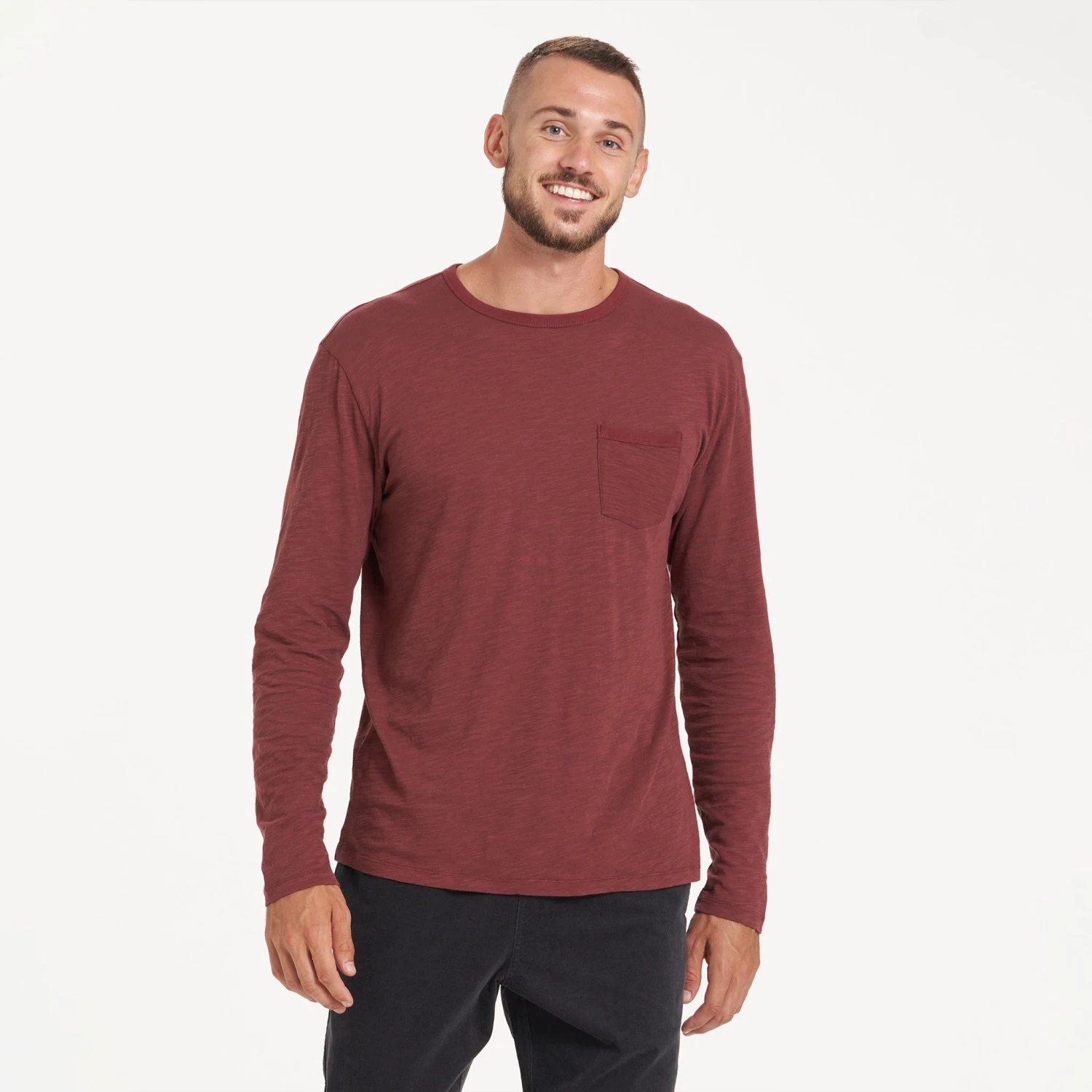 Long-Sleeve Rise Tee | Red Clay - Image 2