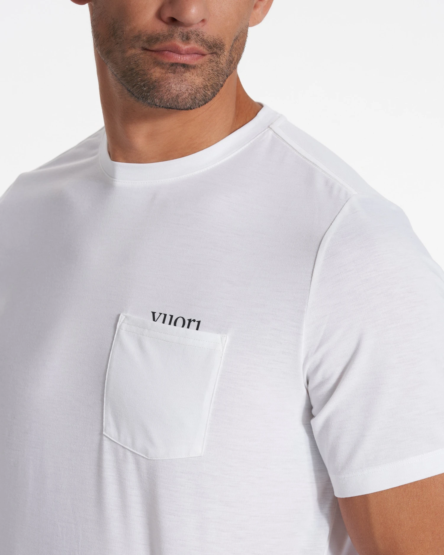 Current Pocket Tee | White - Image 3