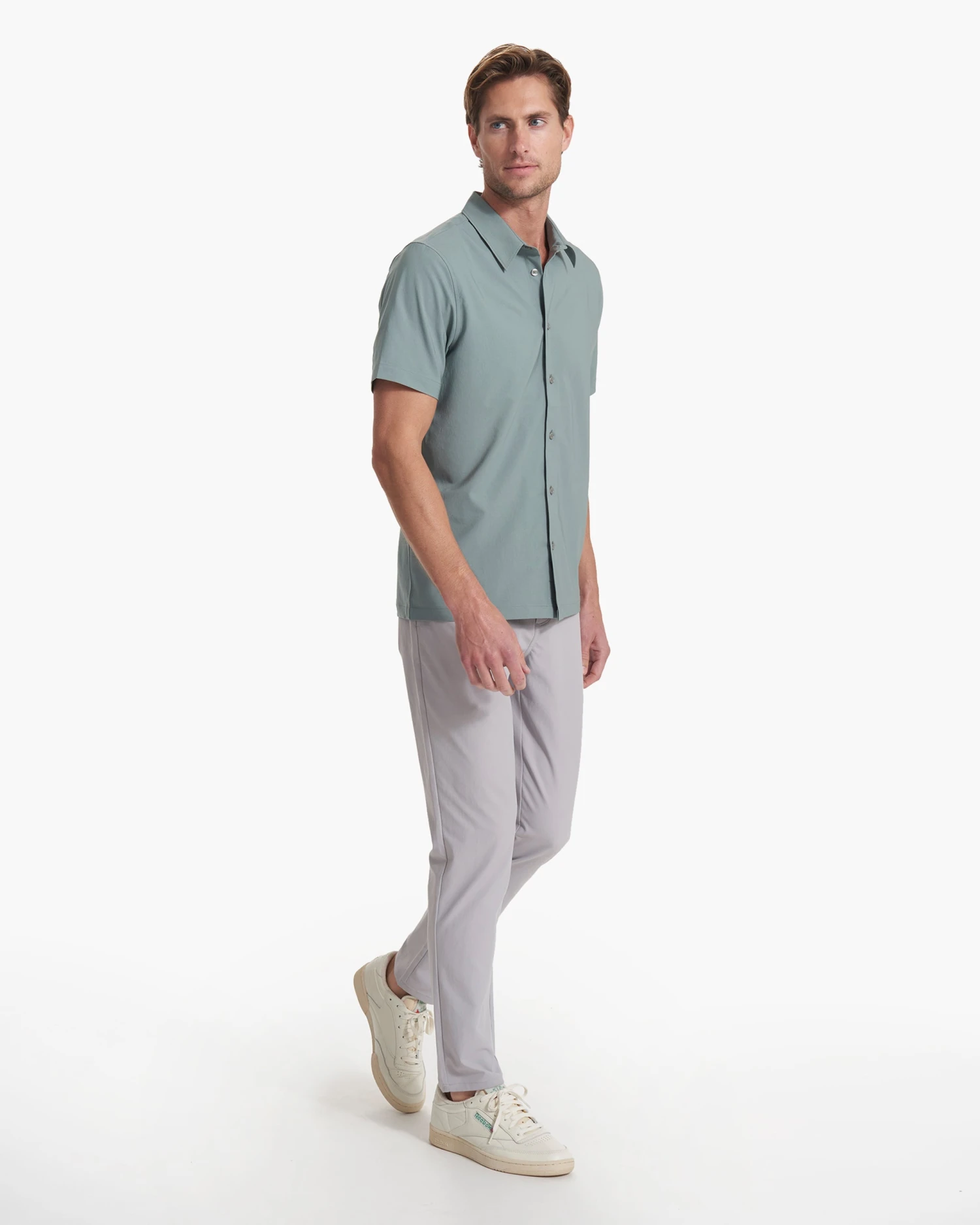 Short Sleeve Manhattan Button Down | Stormy - Image 6