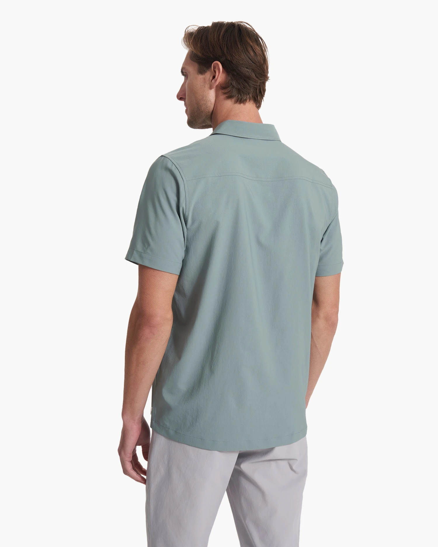 Short Sleeve Manhattan Button Down | Stormy - Image 4