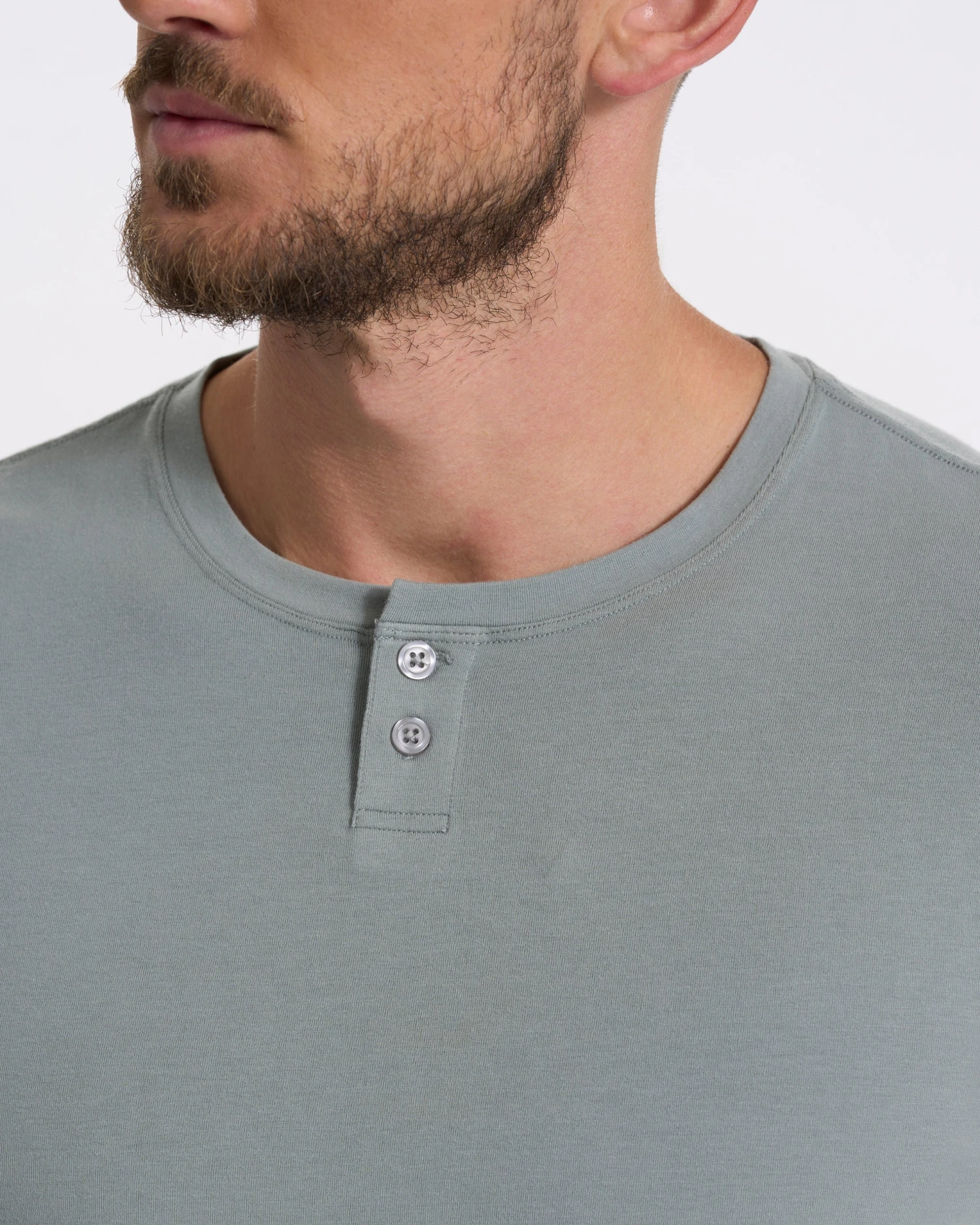 Long Sleeve Ever Henley | Stormy - Image 3