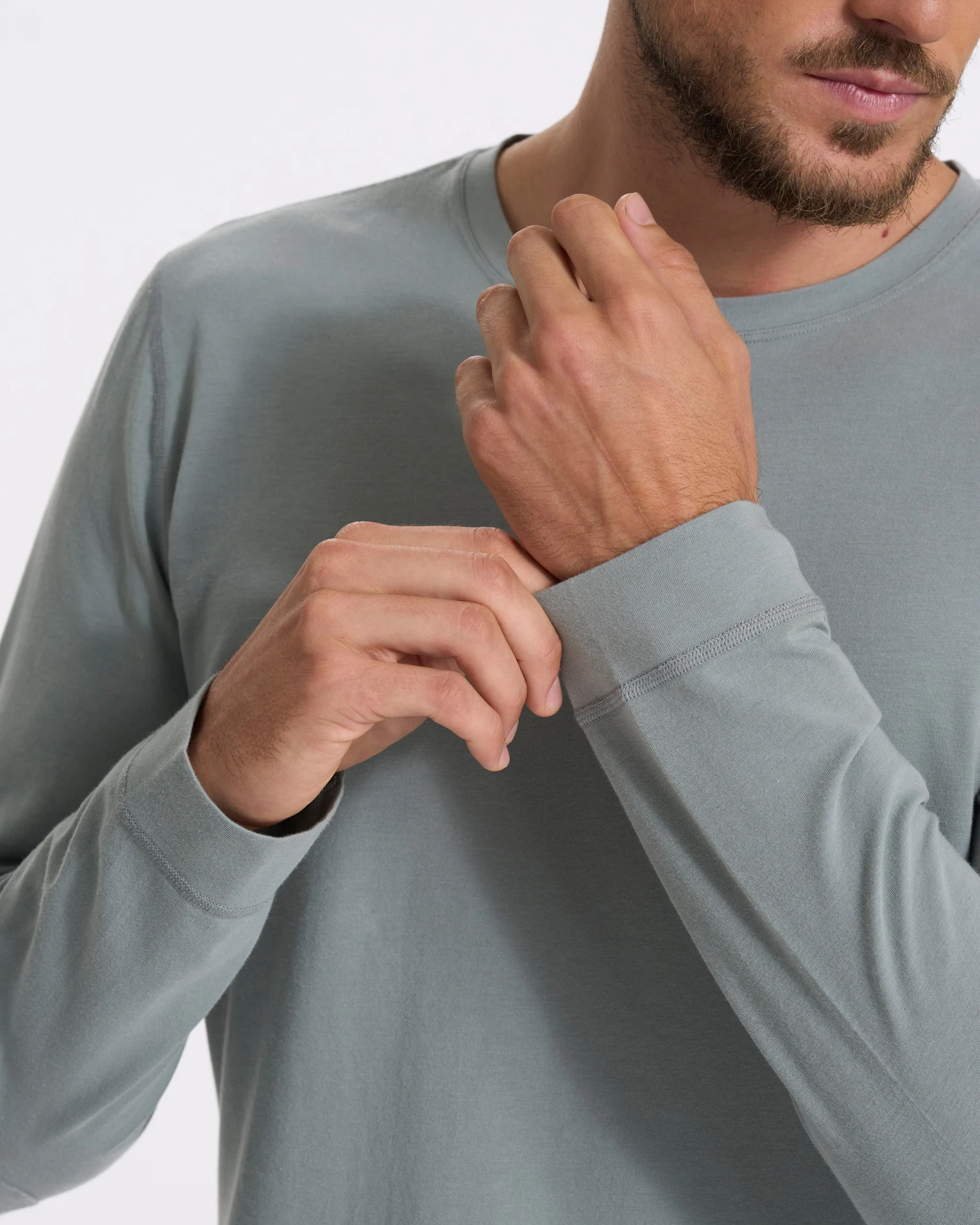 Long Sleeve Ever Henley | Stormy - Image 7