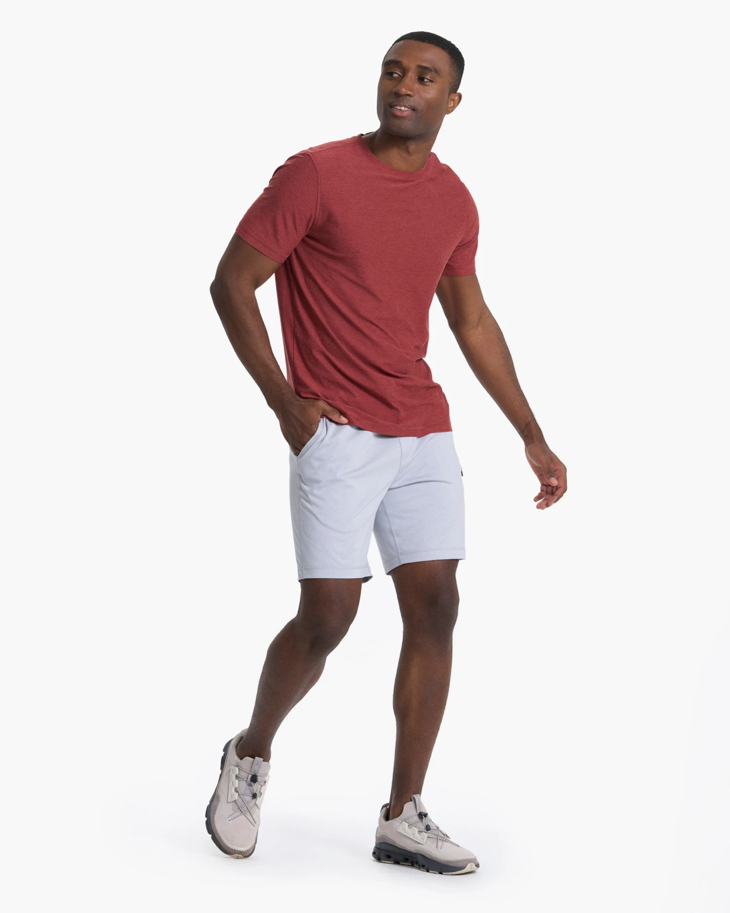 Strato Tech Tee | Currant Heather - Image 5