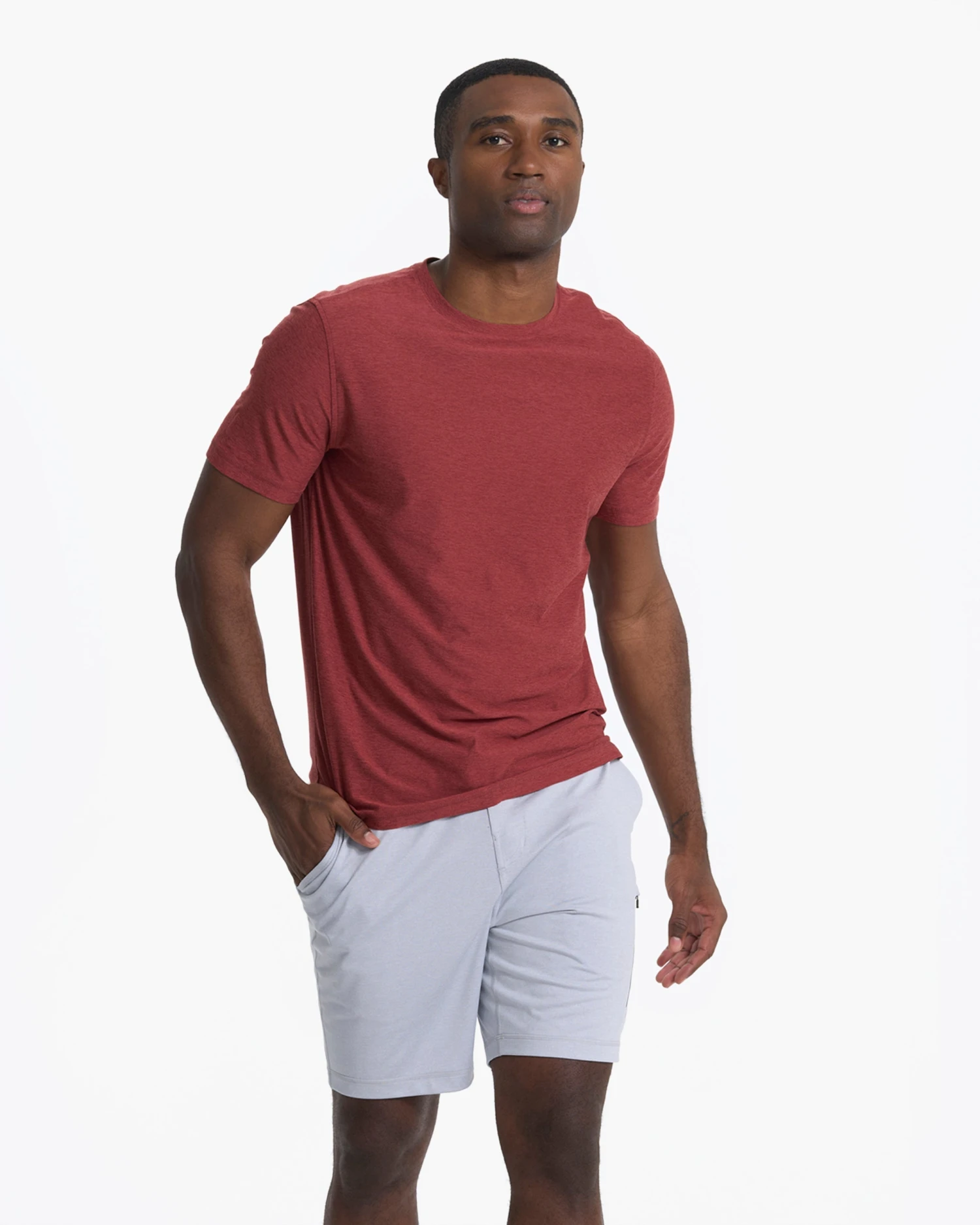 Strato Tech Tee | Currant Heather - Image 3