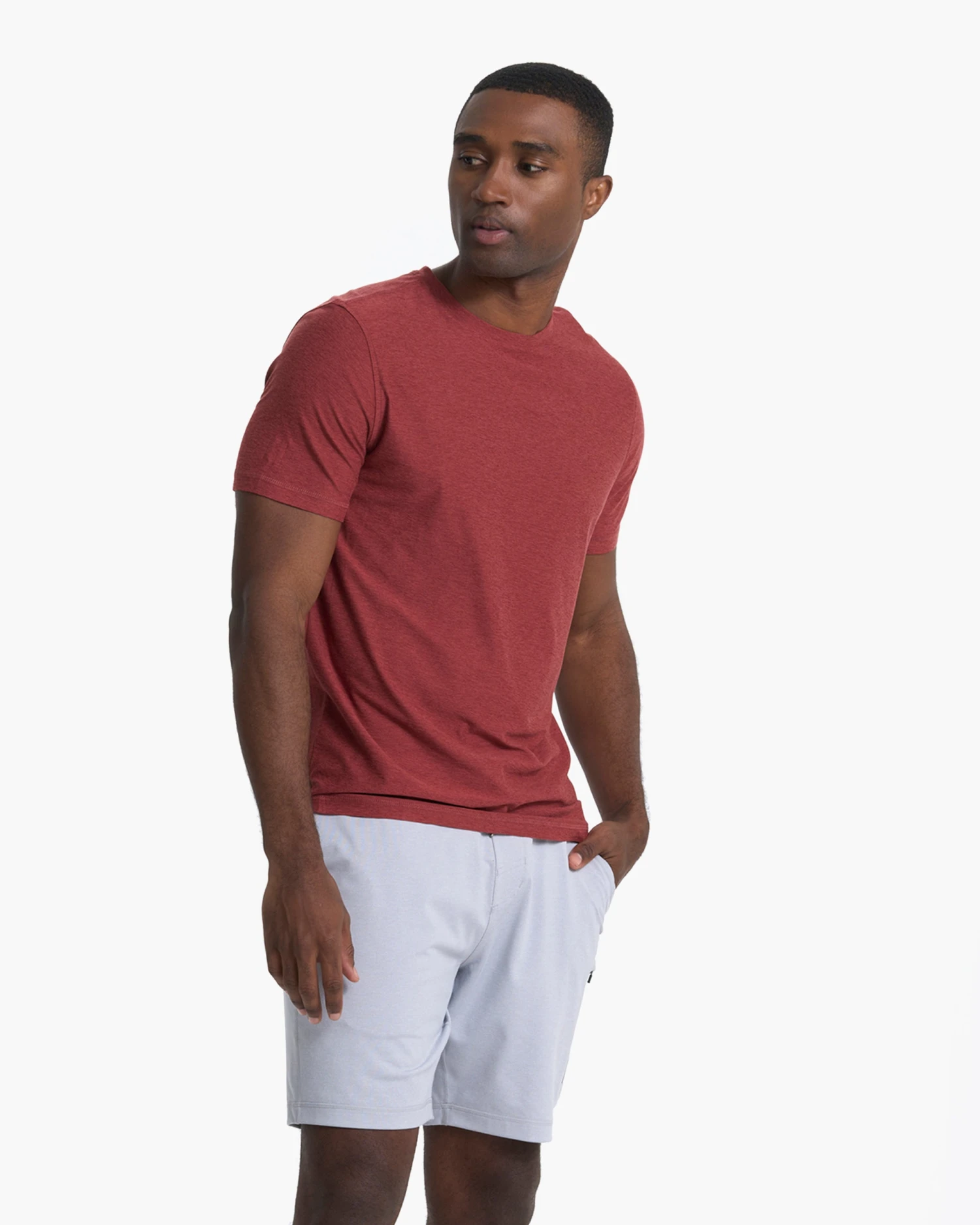 Strato Tech Tee | Currant Heather - Image 2