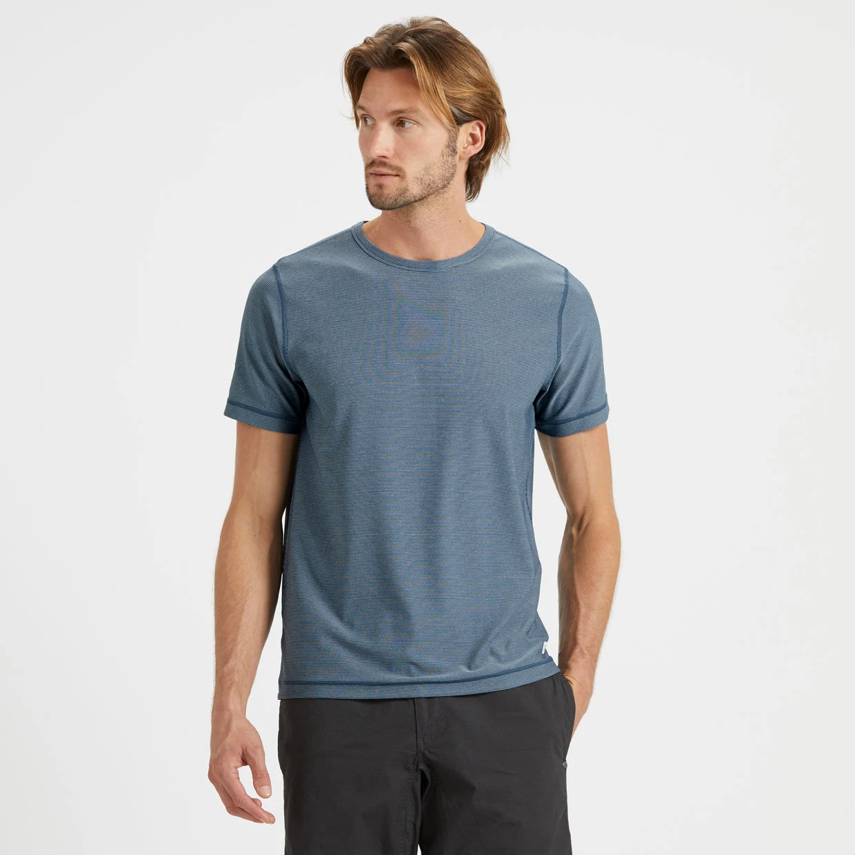 Flux Tee | Indigo Heather - Image 2