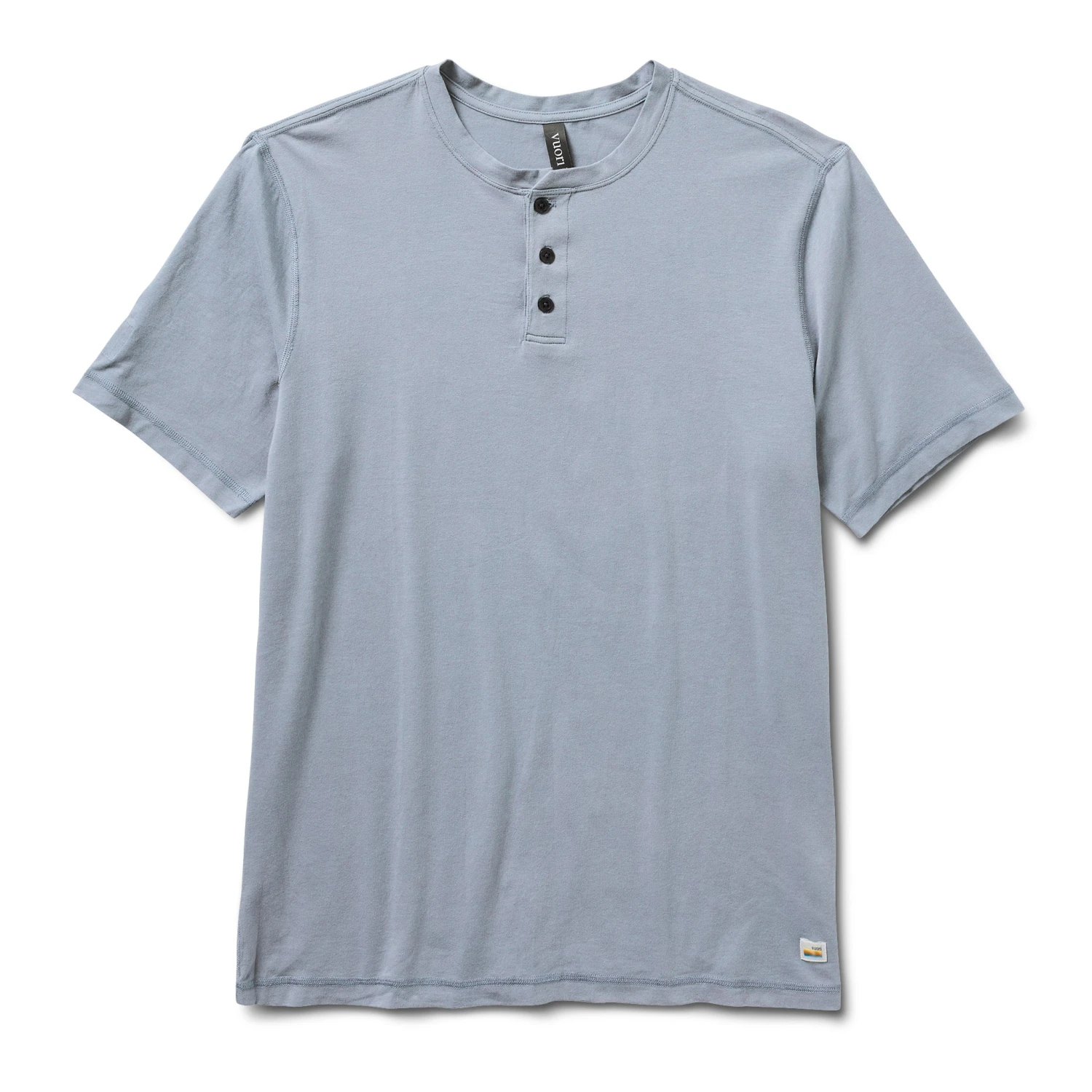 Short Sleeve Ever Henley | Light Cloud