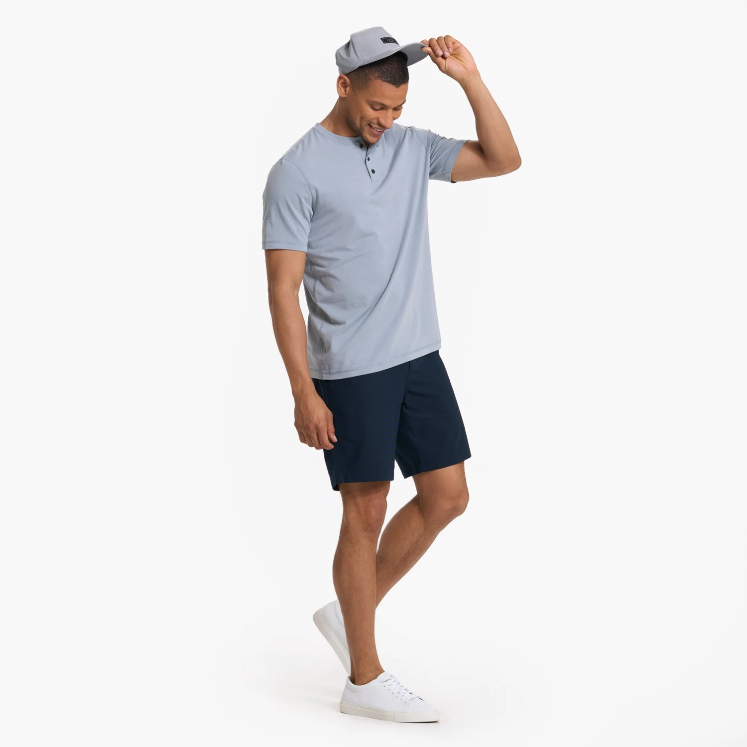 Short Sleeve Ever Henley | Light Cloud - Image 5