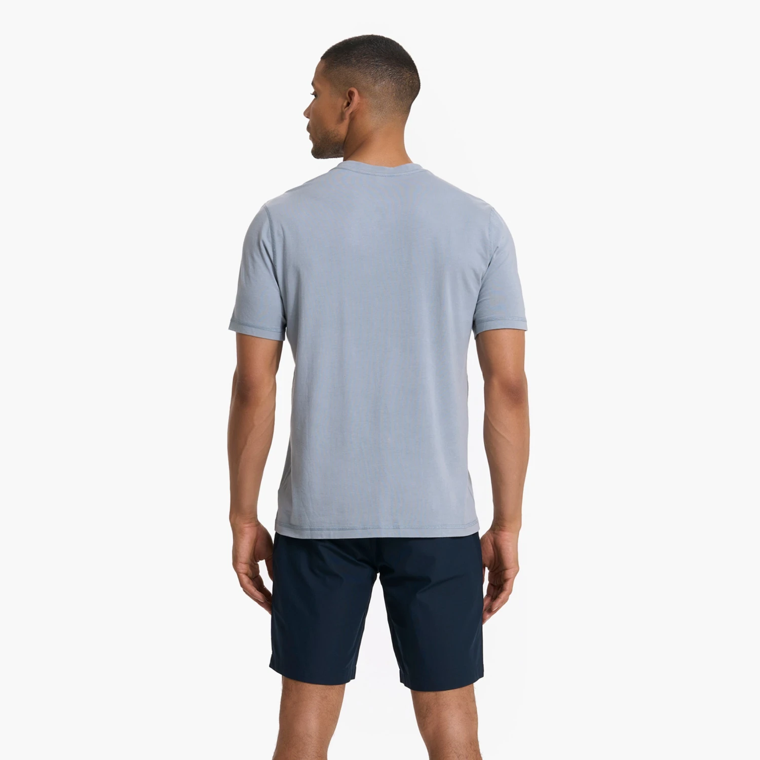 Short Sleeve Ever Henley | Light Cloud - Image 4