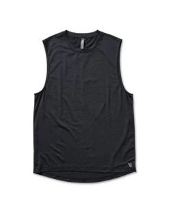 Zephyr Muscle Tee | Black Heather