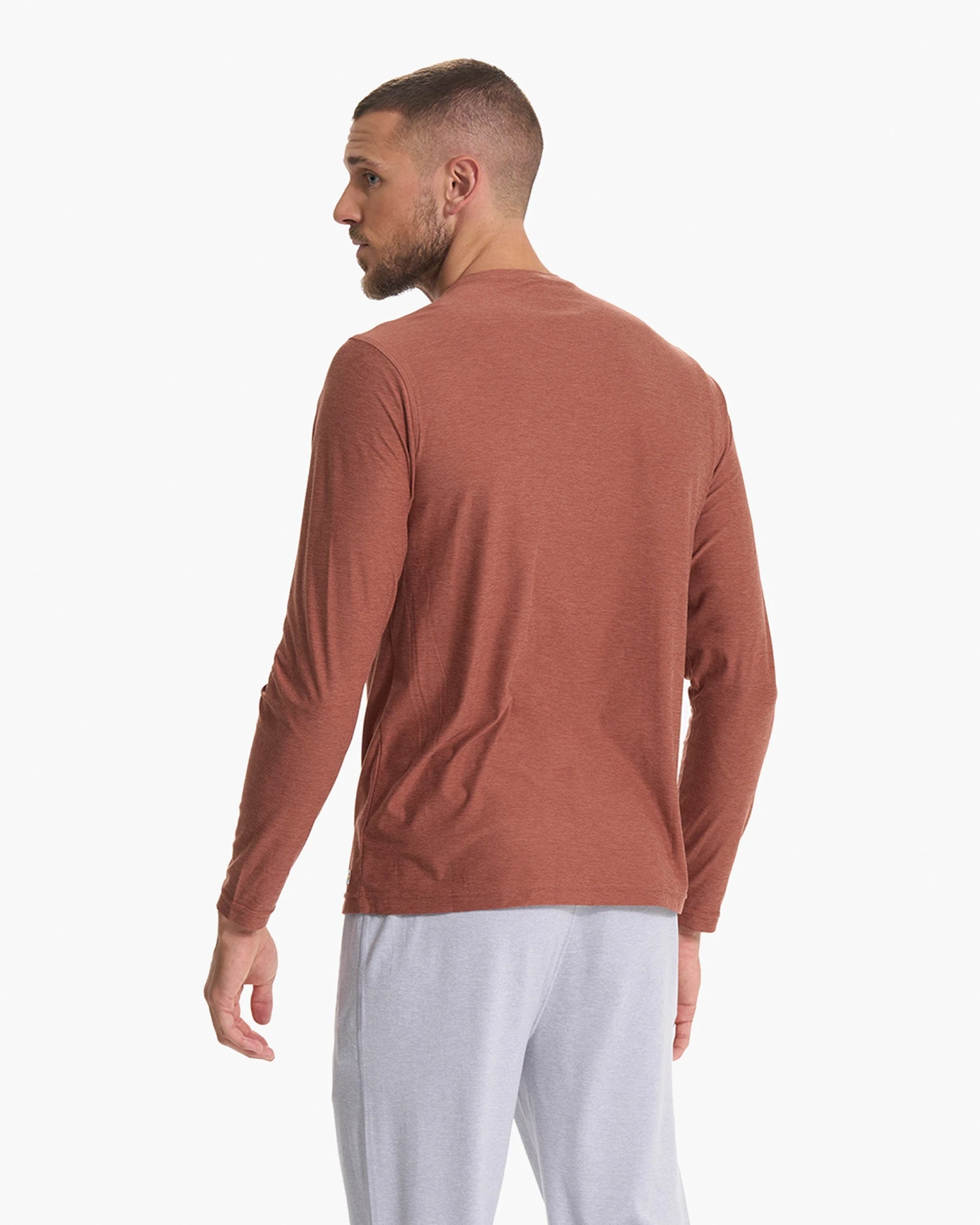 Long Sleeve Strato Tech Tee | Copper Heather - Image 4