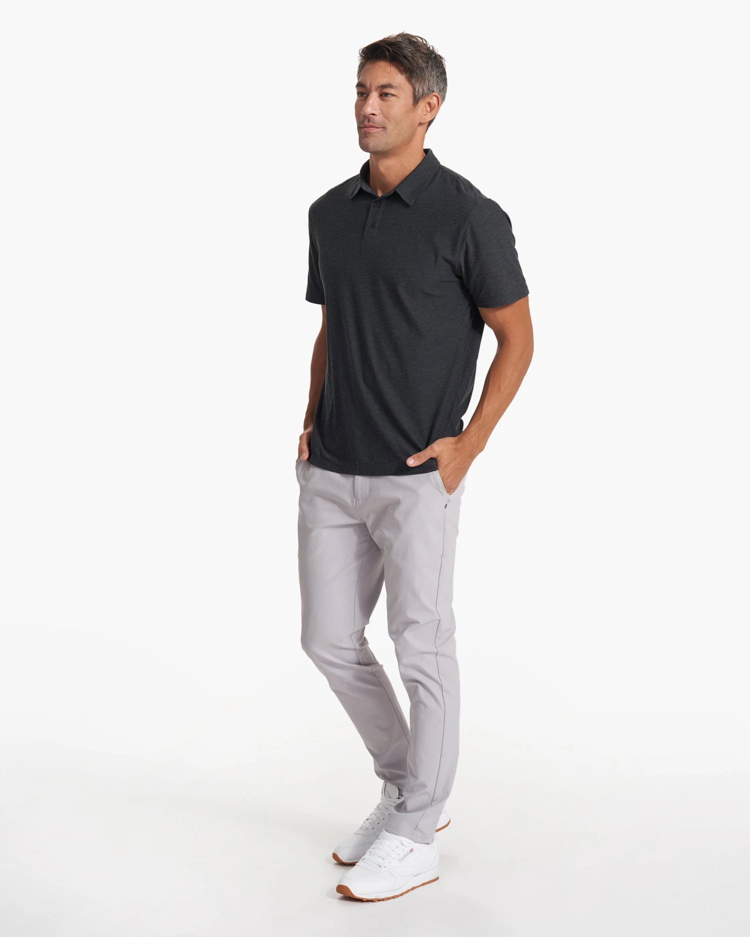 Strato Tech Polo | Charcoal Heather - Image 6