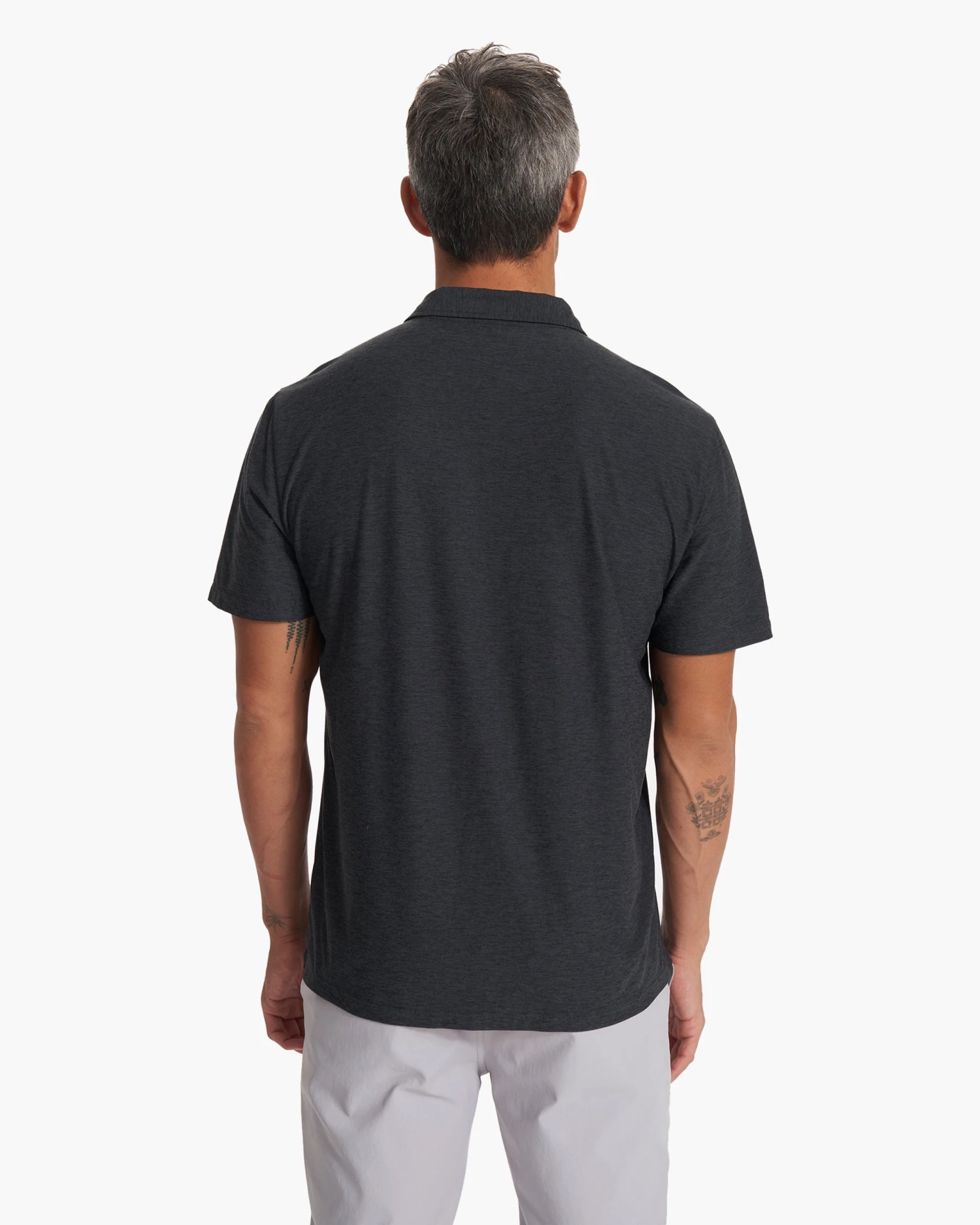 Strato Tech Polo | Charcoal Heather - Image 4