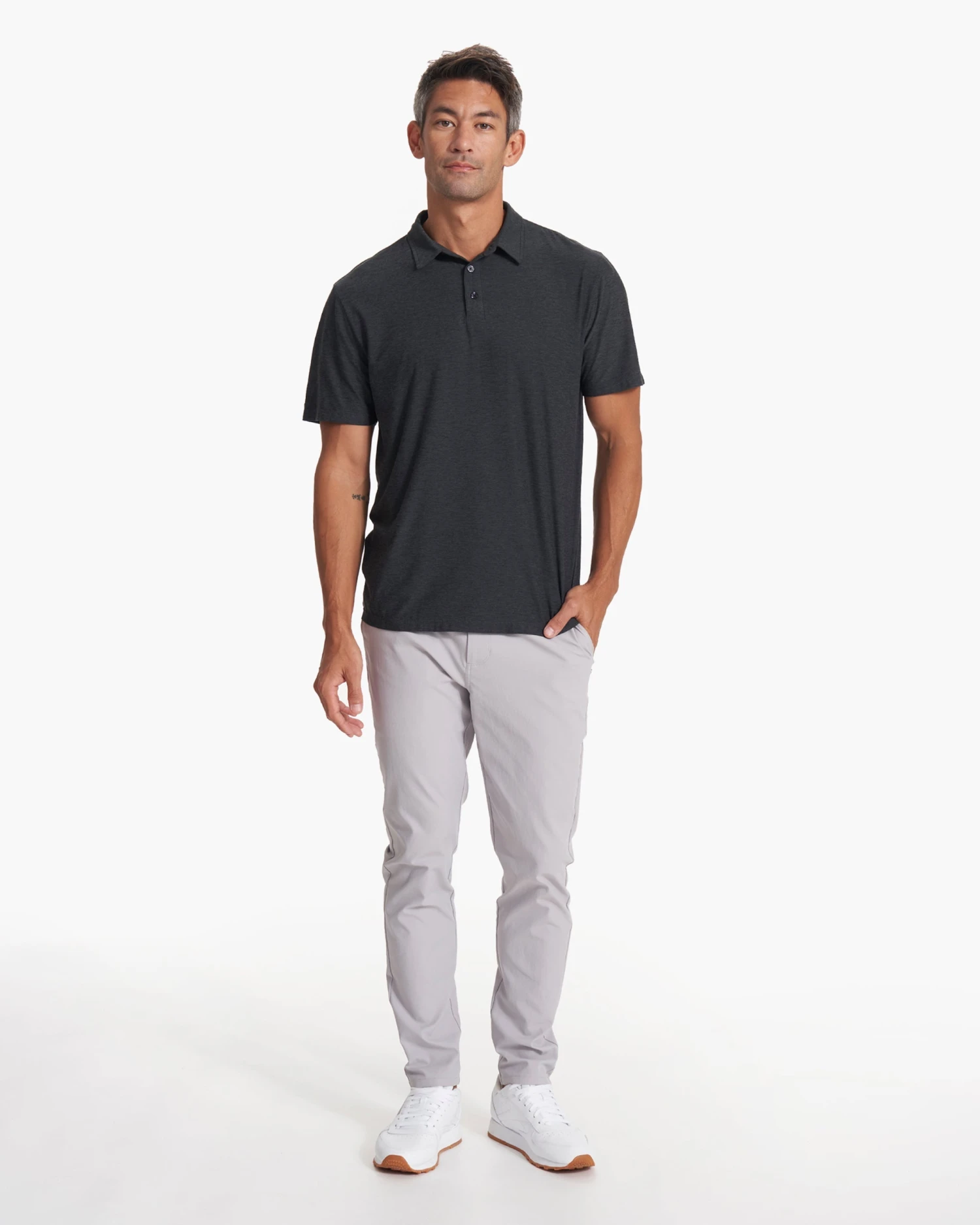 Strato Tech Polo | Charcoal Heather - Image 5