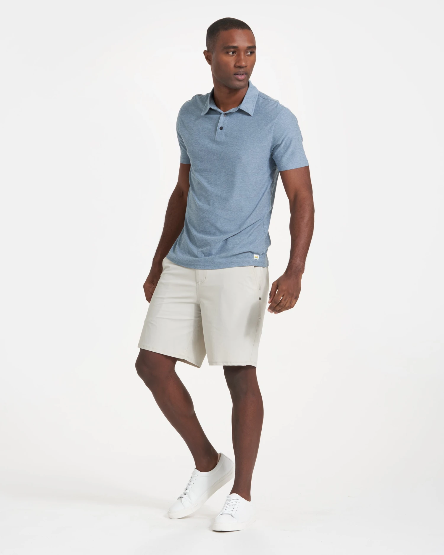 Strato Tech Polo | Cloud Heather - Image 6