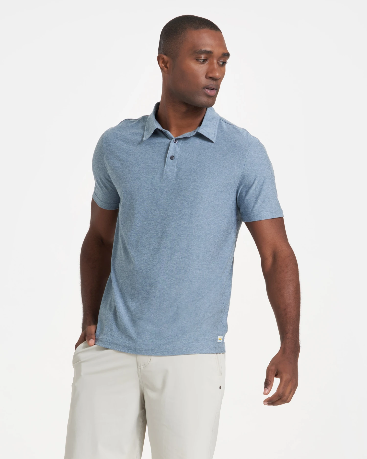 Strato Tech Polo | Cloud Heather - Image 4