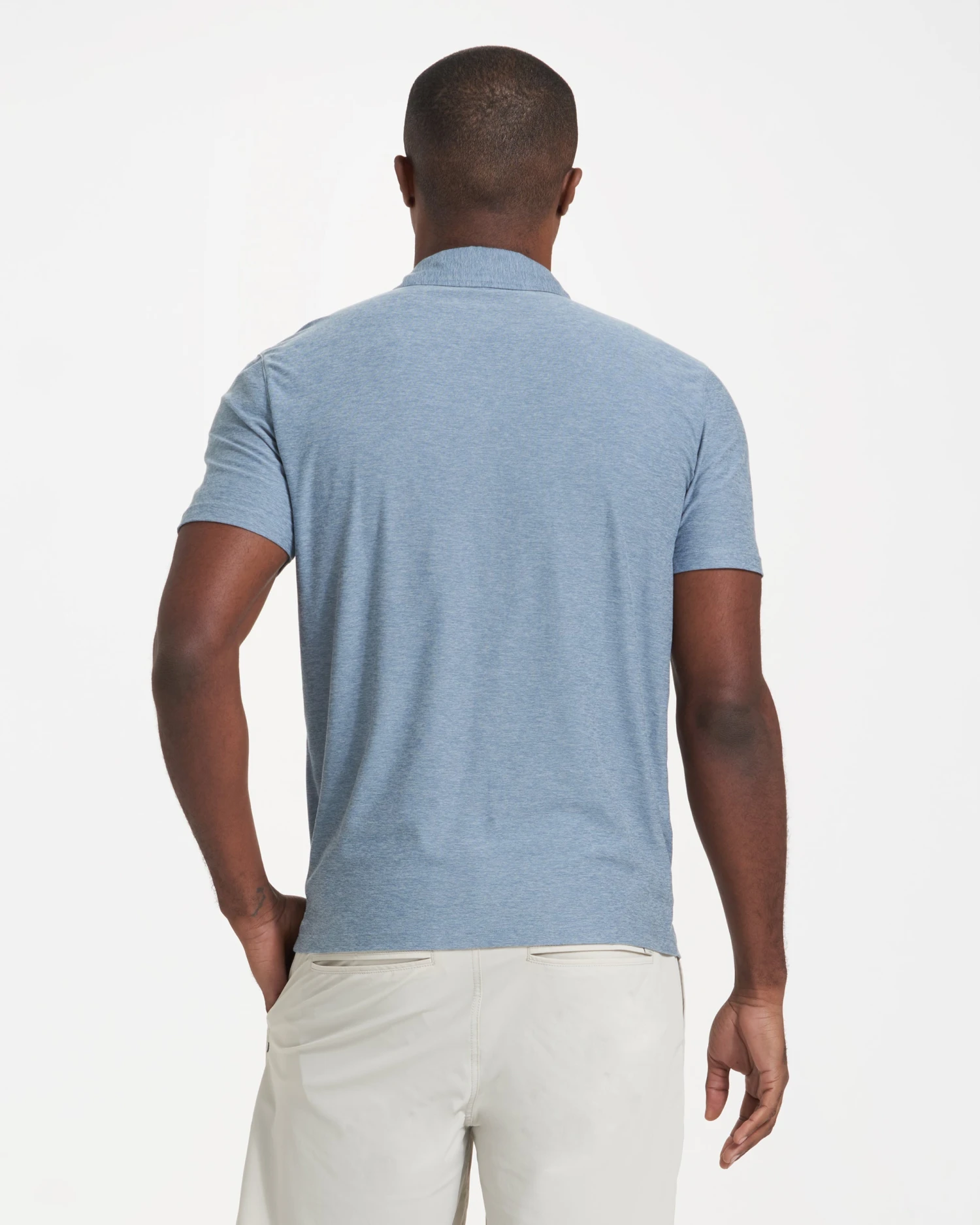 Strato Tech Polo | Cloud Heather - Image 5