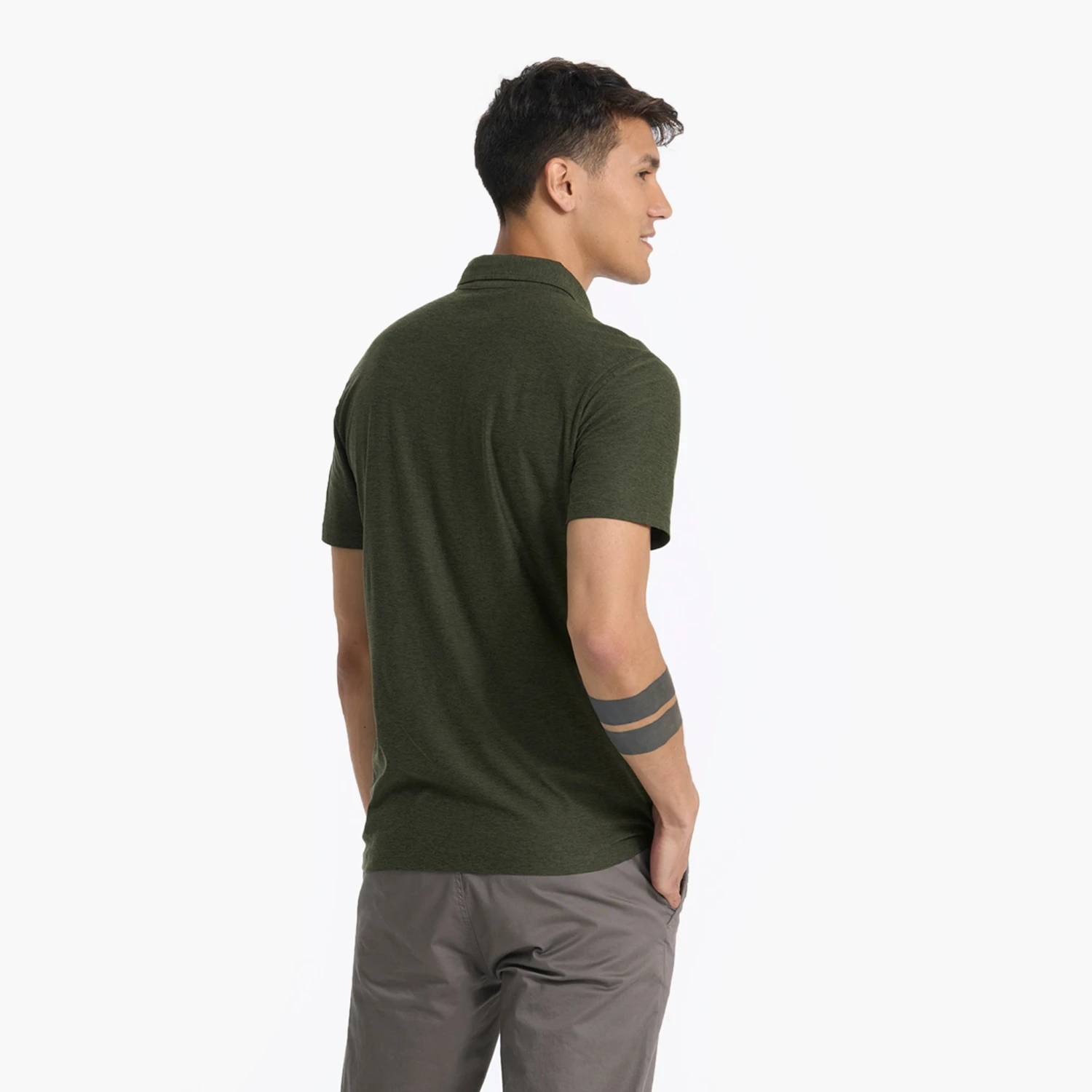 Strato Tech Polo | Forest Heather - Image 4