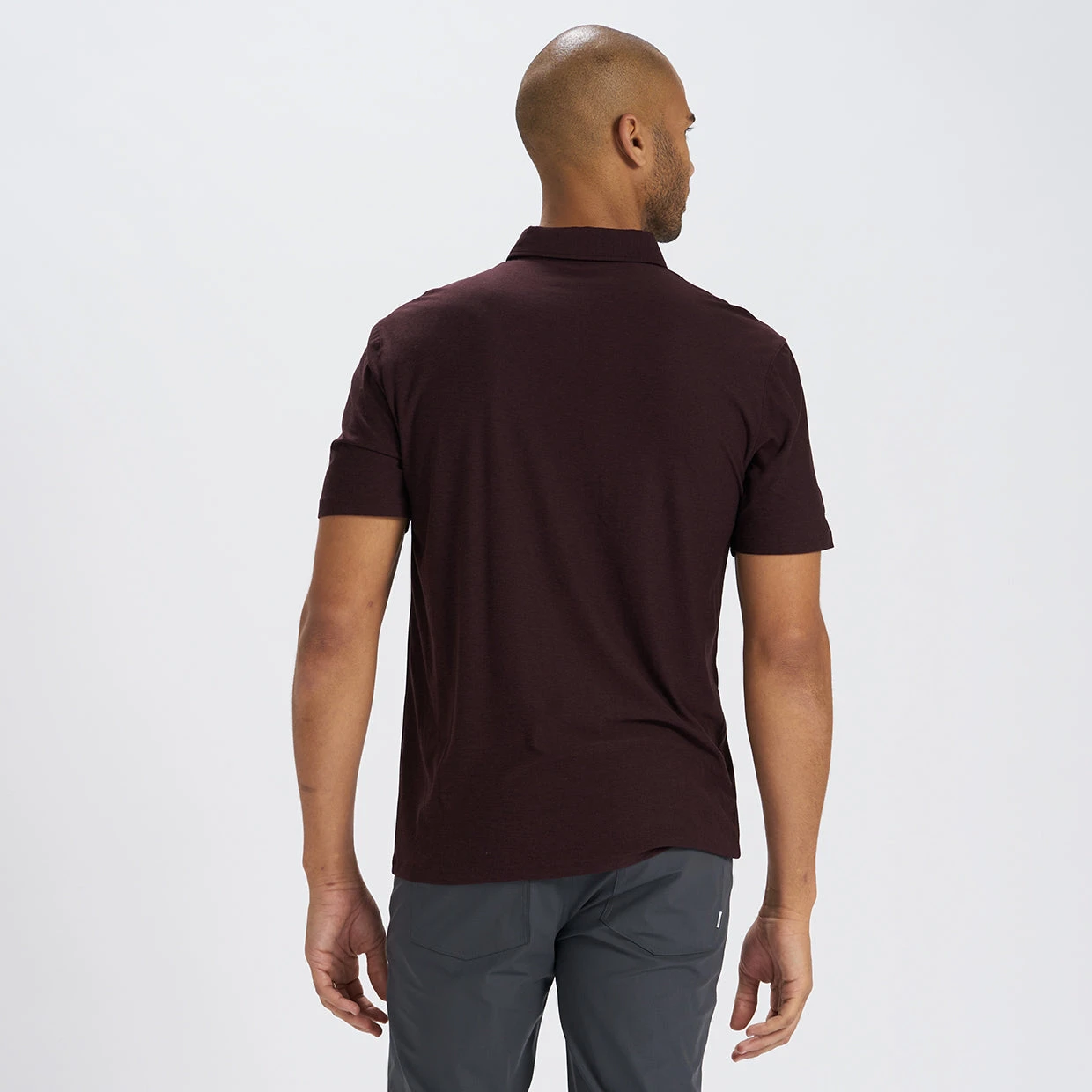 Strato Tech Polo | Oxblood Heather - Image 4