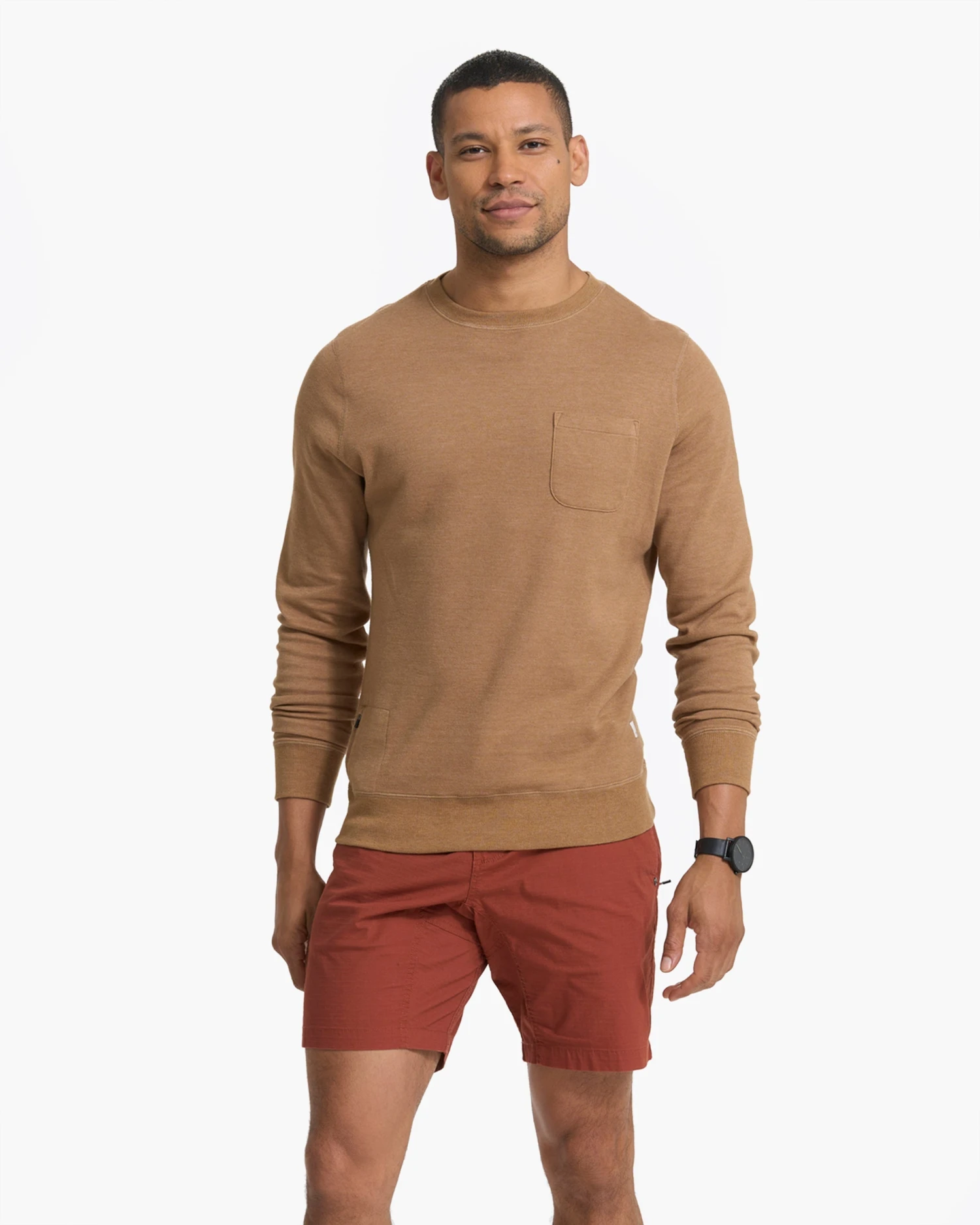 Jeffreys Pullover | Camel Heather - Image 2
