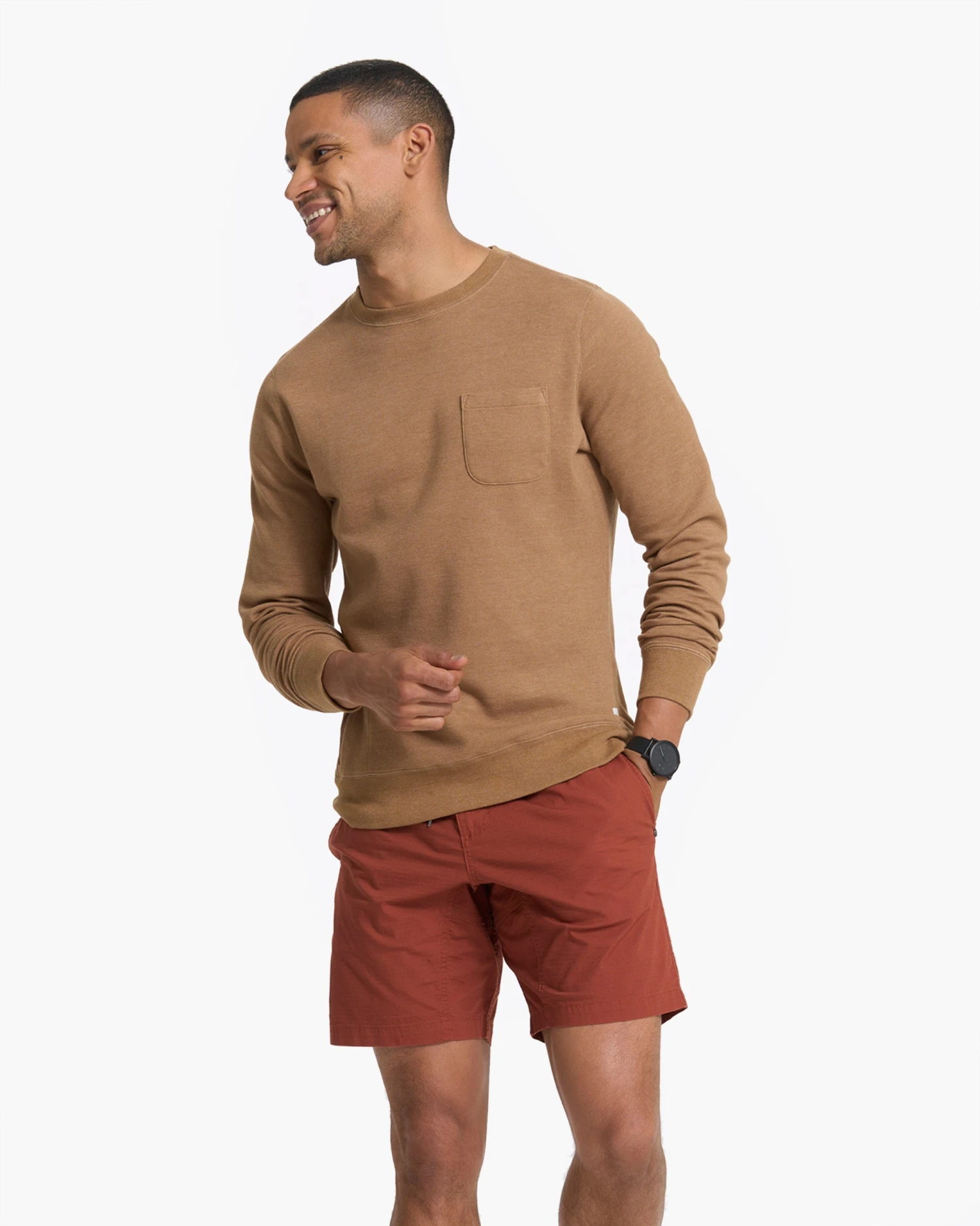 Jeffreys Pullover | Camel Heather - Image 3