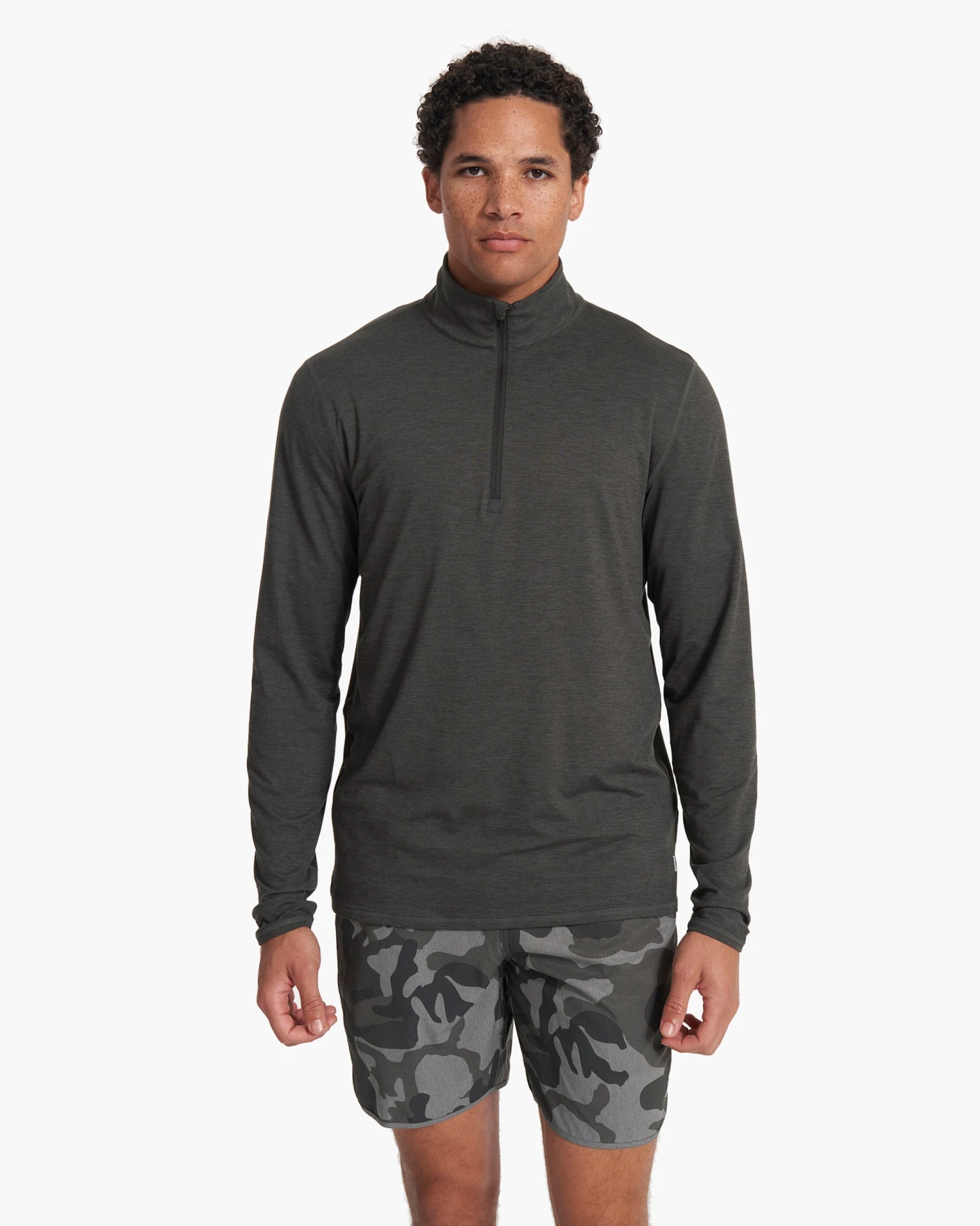 Ease Performance Half Zip | Charcoal Heather - Image 2