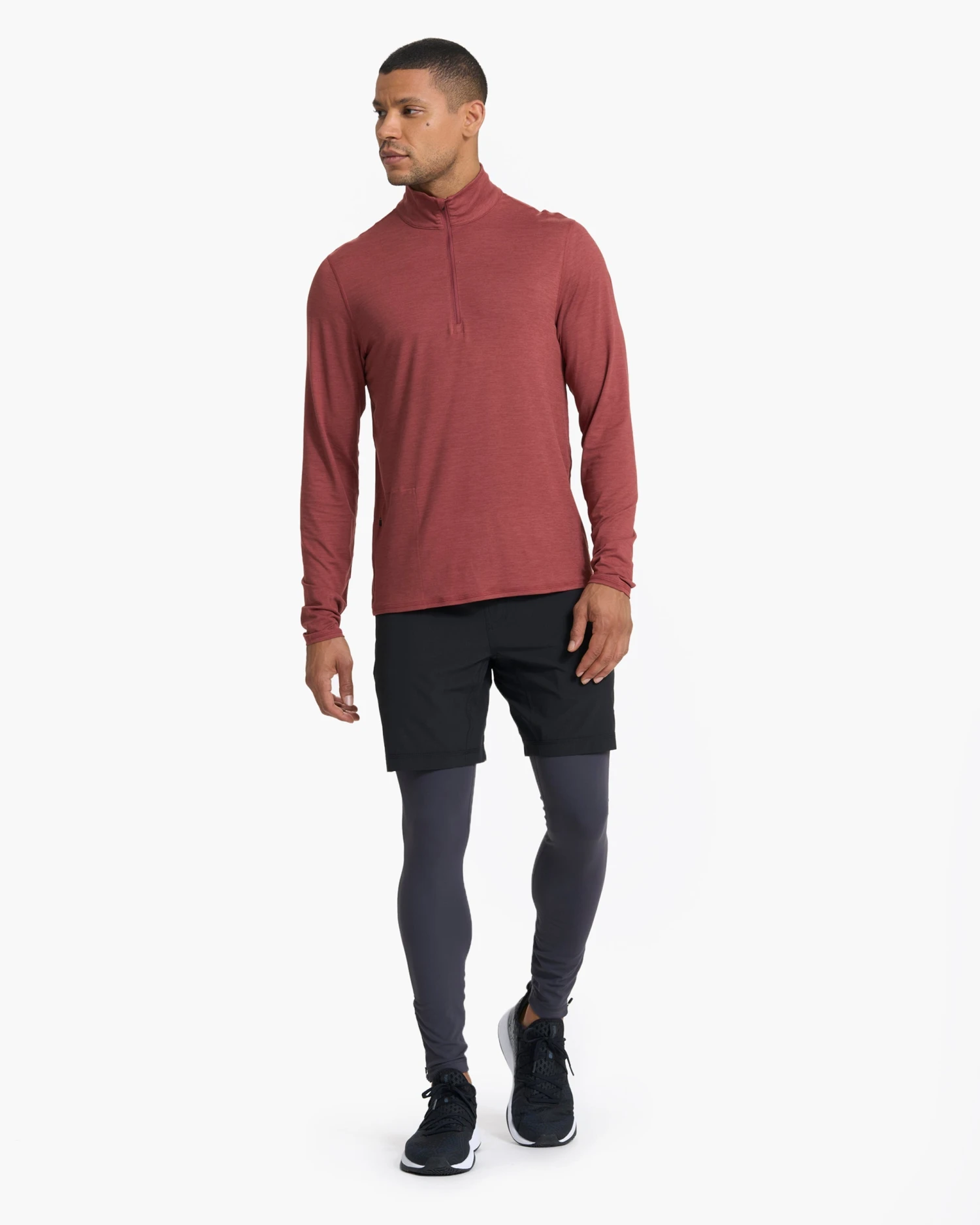 Ease Performance Half Zip | Currant Heather - Image 5