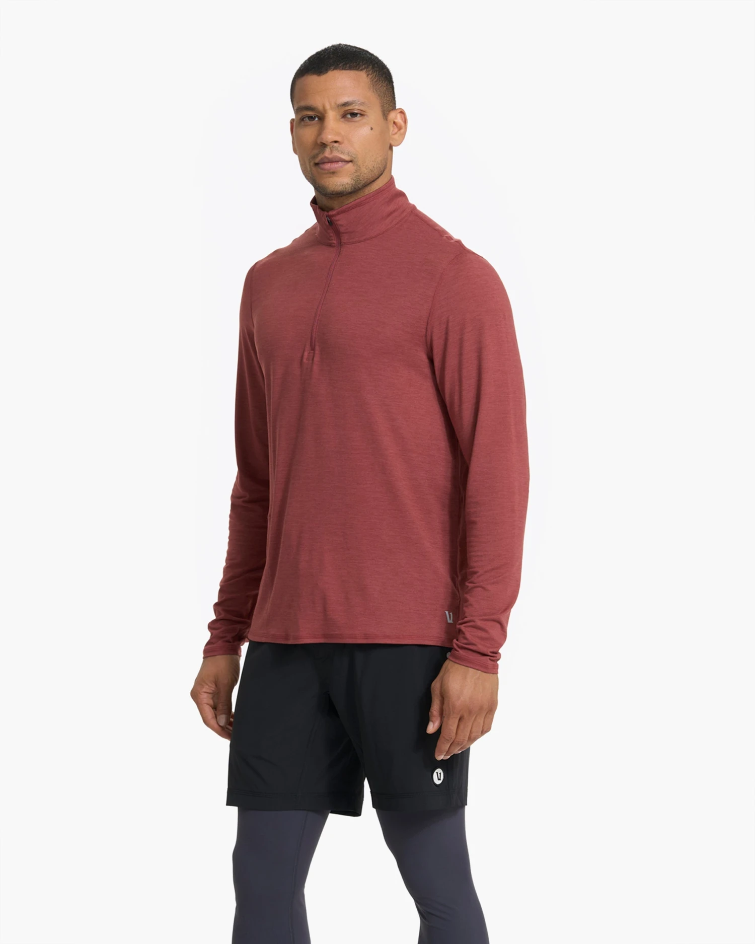 Ease Performance Half Zip | Currant Heather - Image 3
