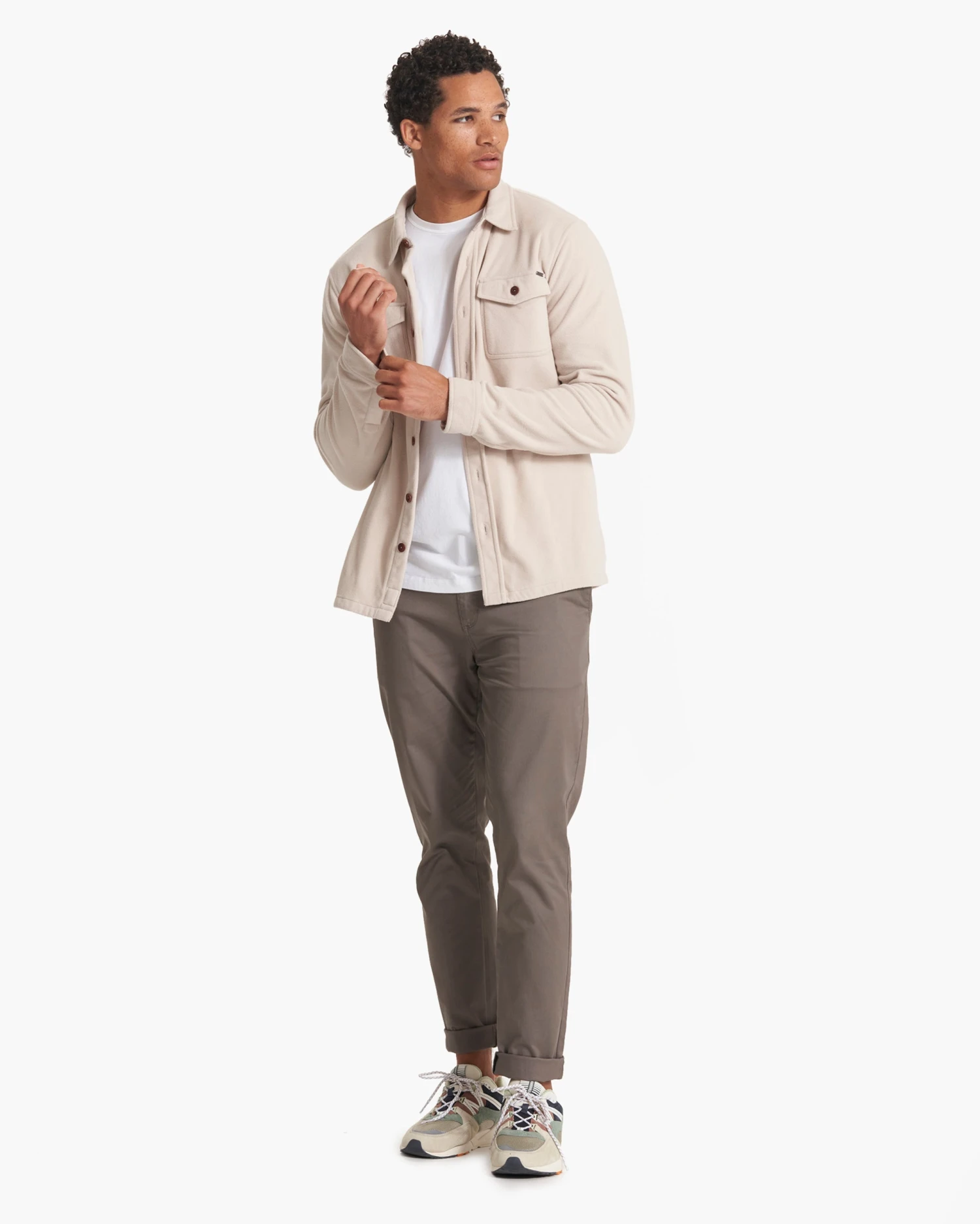 Aspen Shirt Jacket | Oyster Heather - Image 6