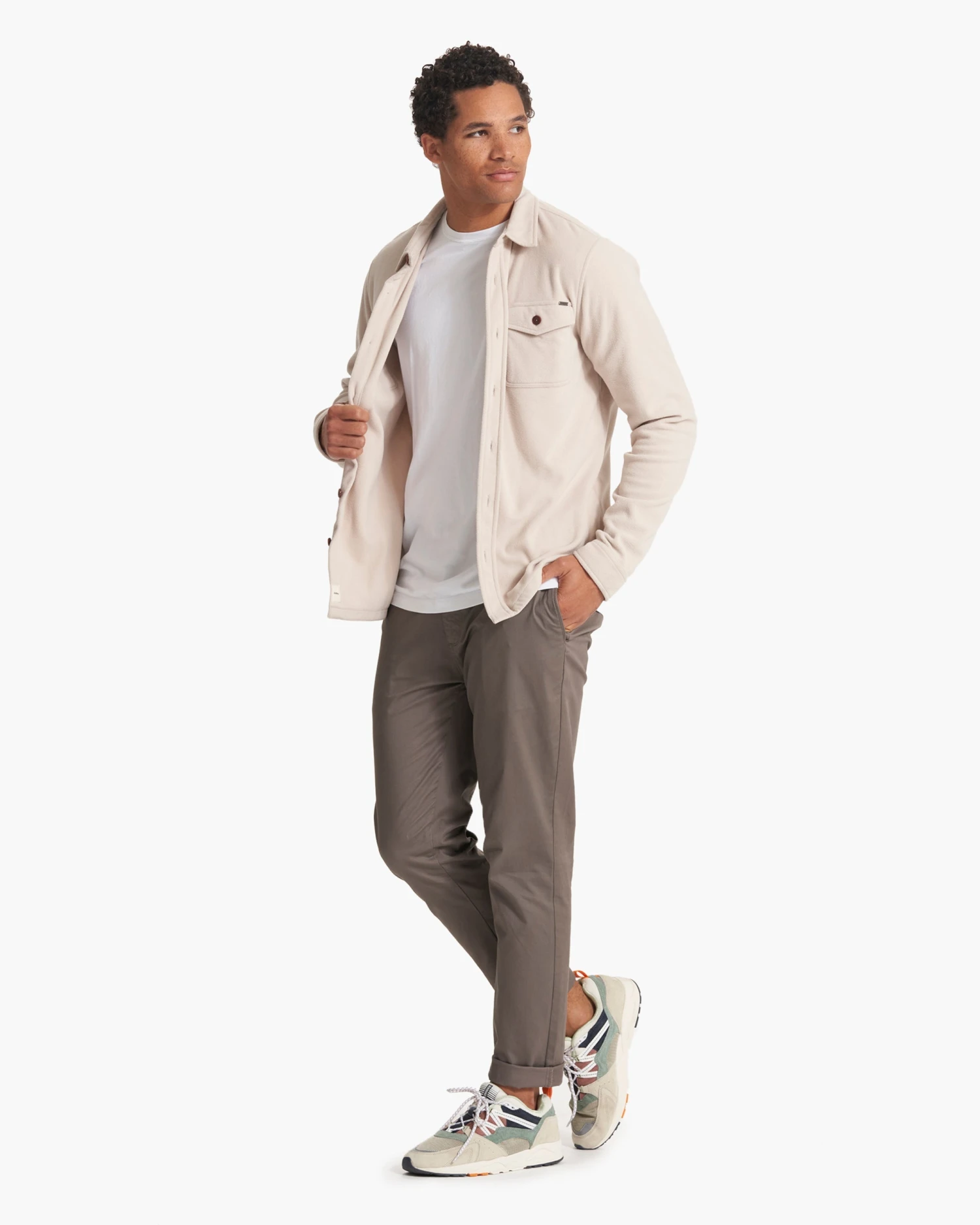 Aspen Shirt Jacket | Oyster Heather - Image 5
