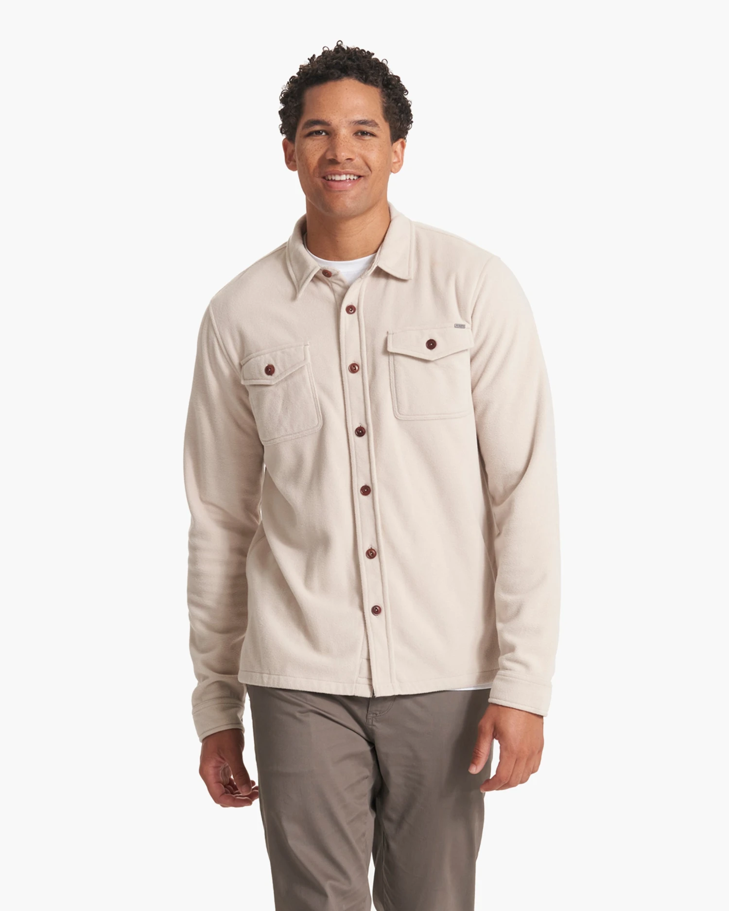 Aspen Shirt Jacket | Oyster Heather - Image 2