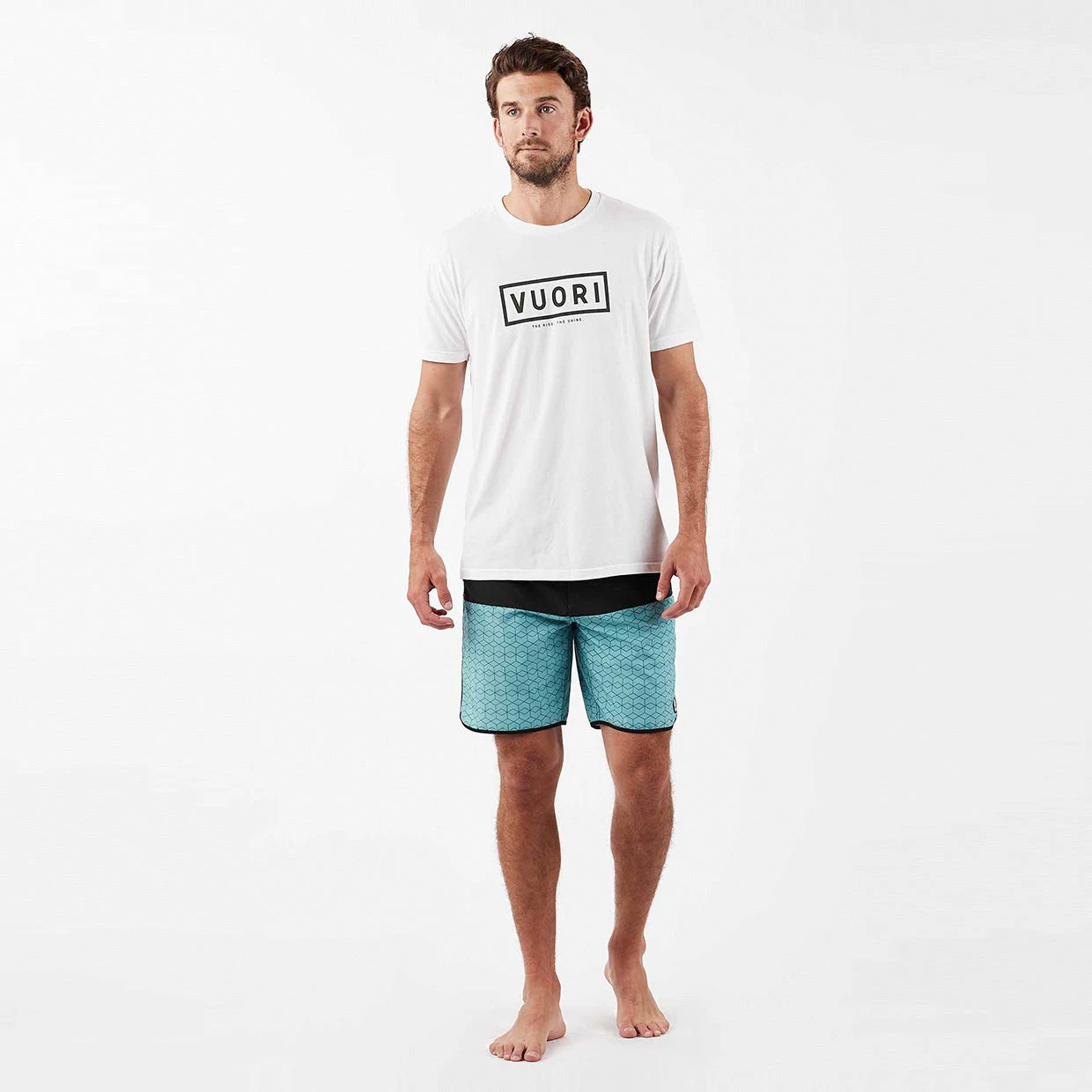 Cruise Boardshort | Glacier Hex Block - Image 4