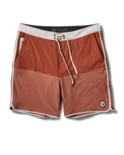 Cruise Boardshort | Dark Penny Linen Texture Block