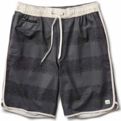 Banks Short | Black Texture Stripe
