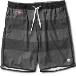 Banks Short | Charcoal Black Stripe