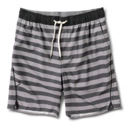 Trail Short | Charcoal Micro Stripe