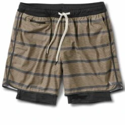Stockton Short | Charcoal Acorn Stripe