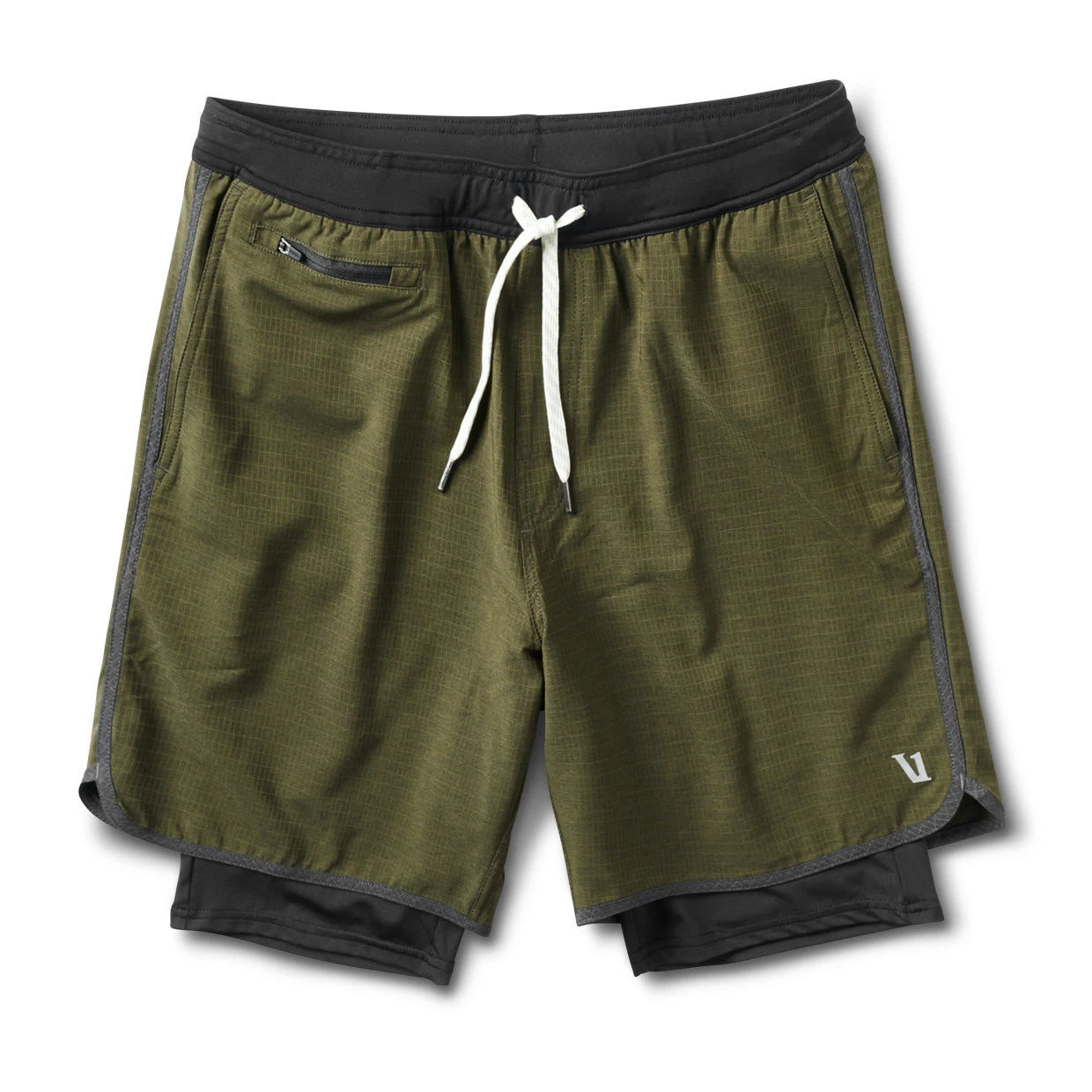 Stockton Short | Evergreen Linen Texture