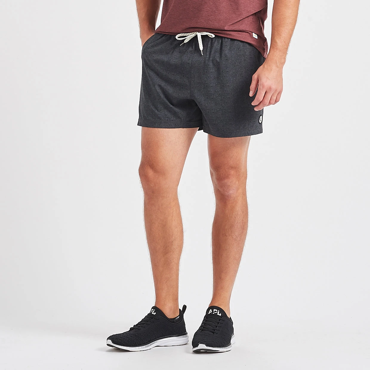 Kore Short 5" | Charcoal Twill Texture - Image 2