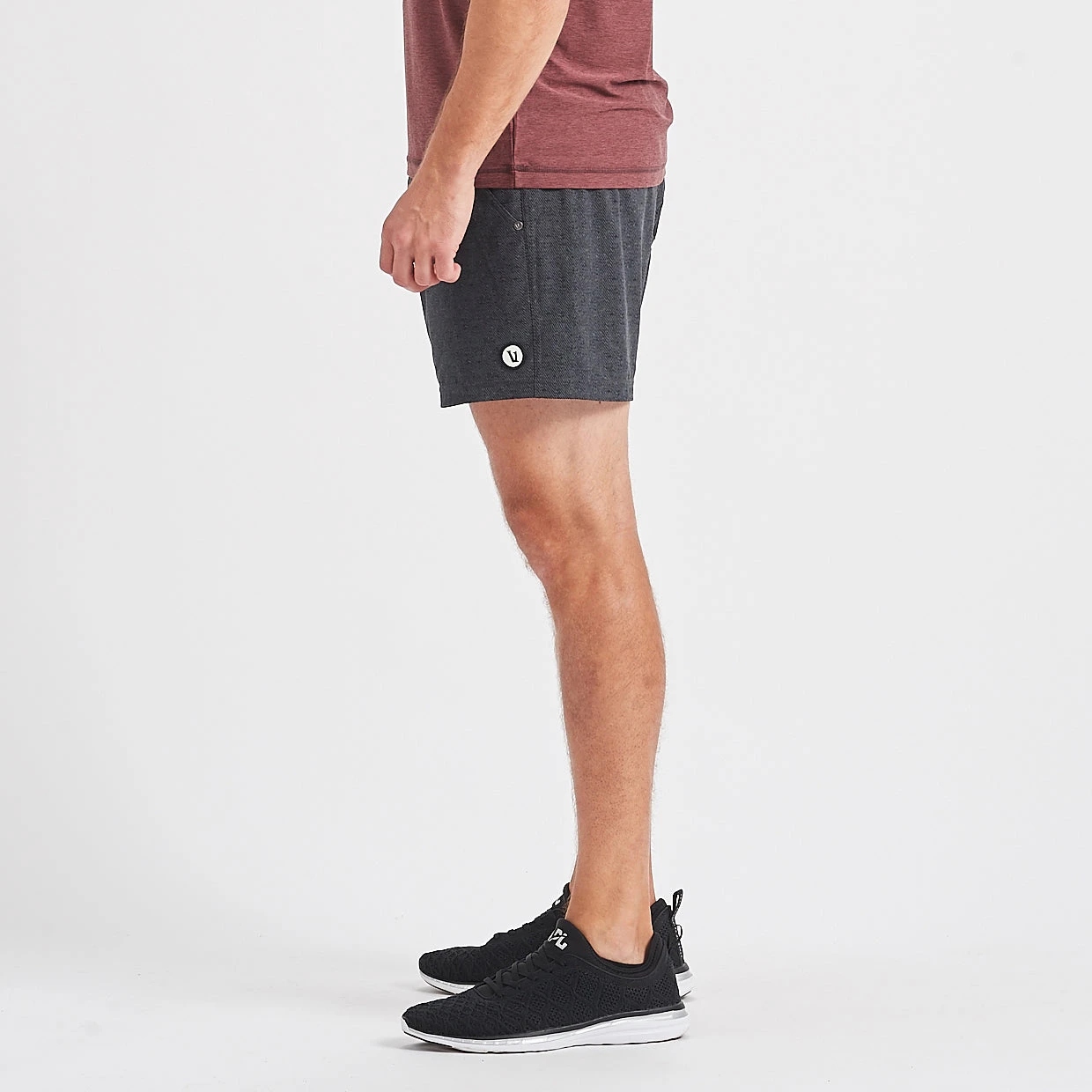Kore Short 5" | Charcoal Twill Texture - Image 3