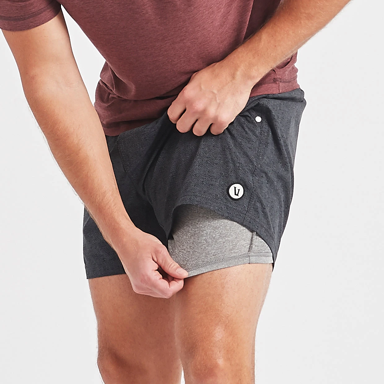 Kore Short 5" | Charcoal Twill Texture - Image 6