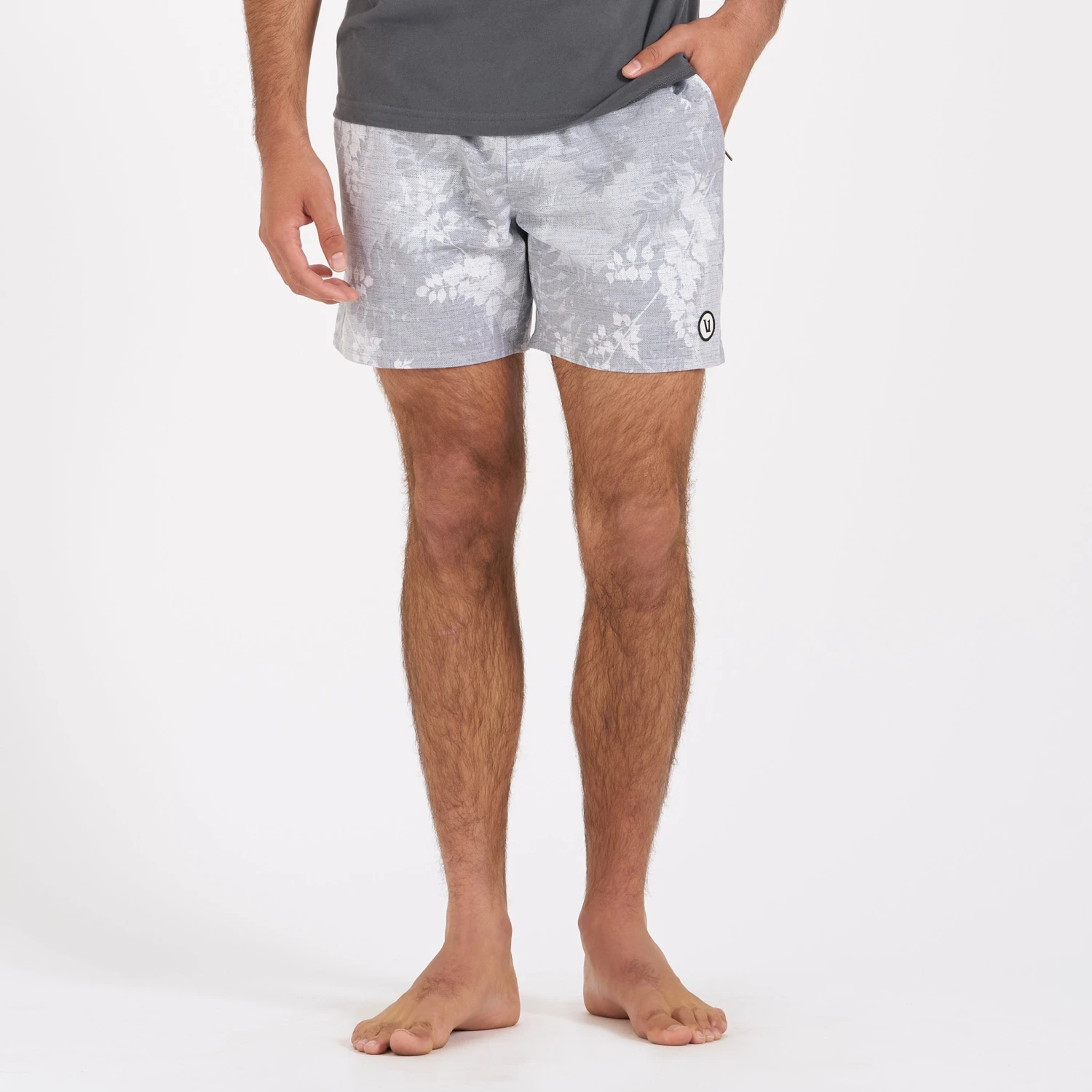 Cape Short | Light Grey Vintage Leaf - Image 2