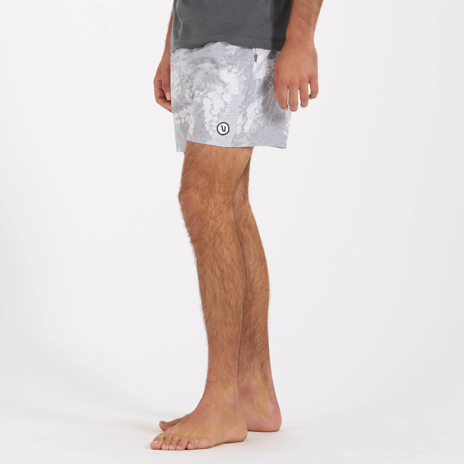 Cape Short | Light Grey Vintage Leaf - Image 3