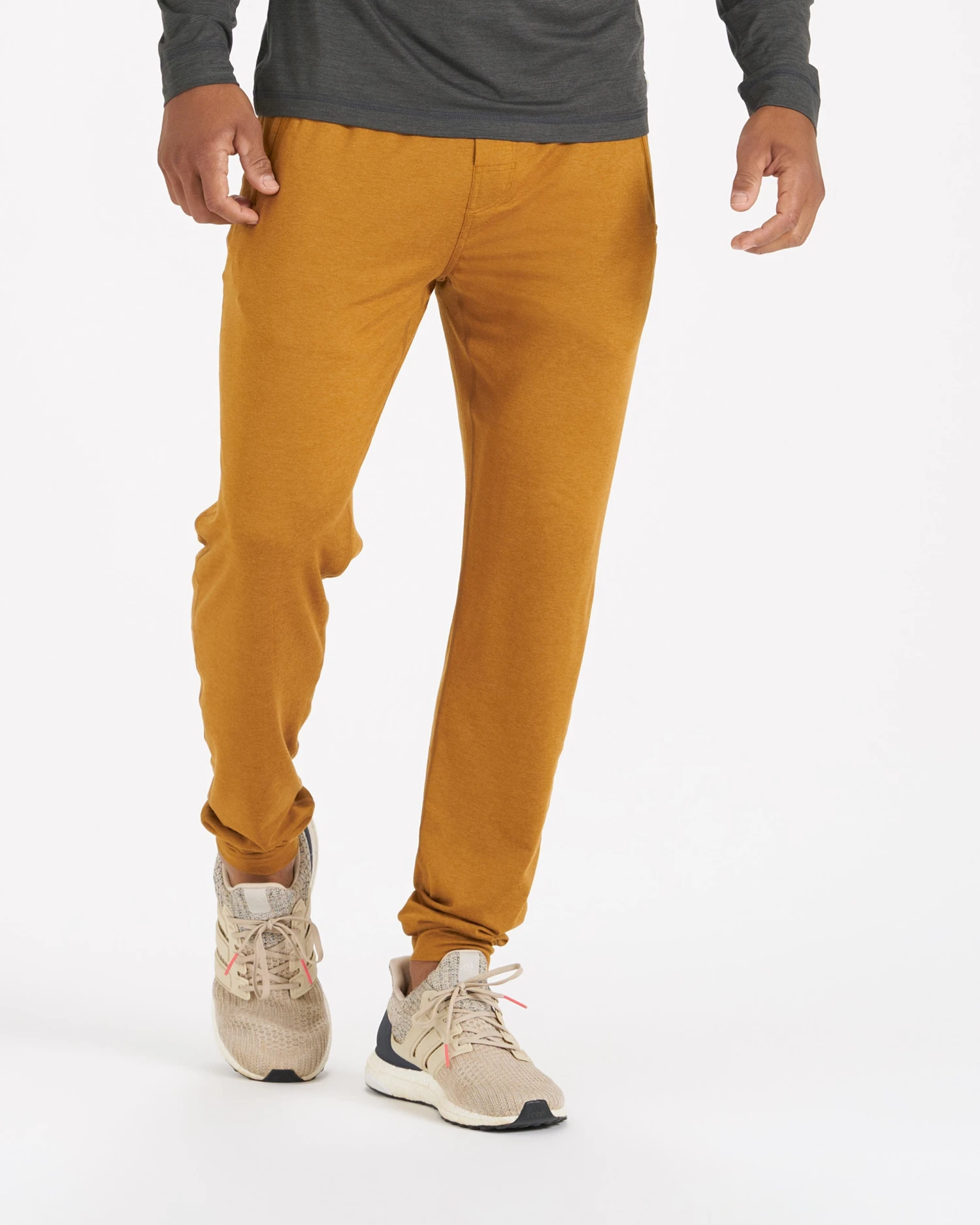 Ponto Performance Jogger | Dark Golden Heather - Image 2