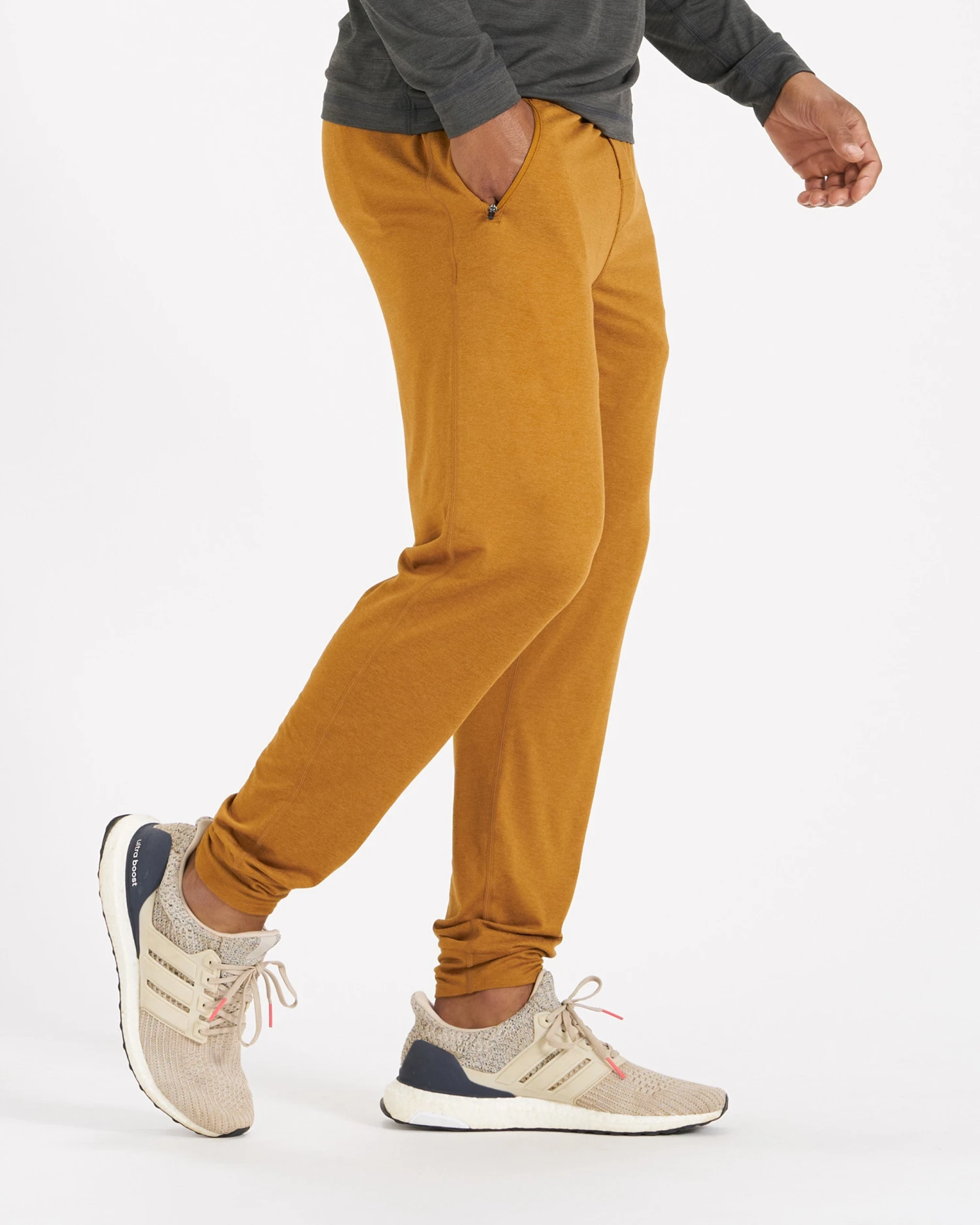 Ponto Performance Jogger | Dark Golden Heather - Image 3
