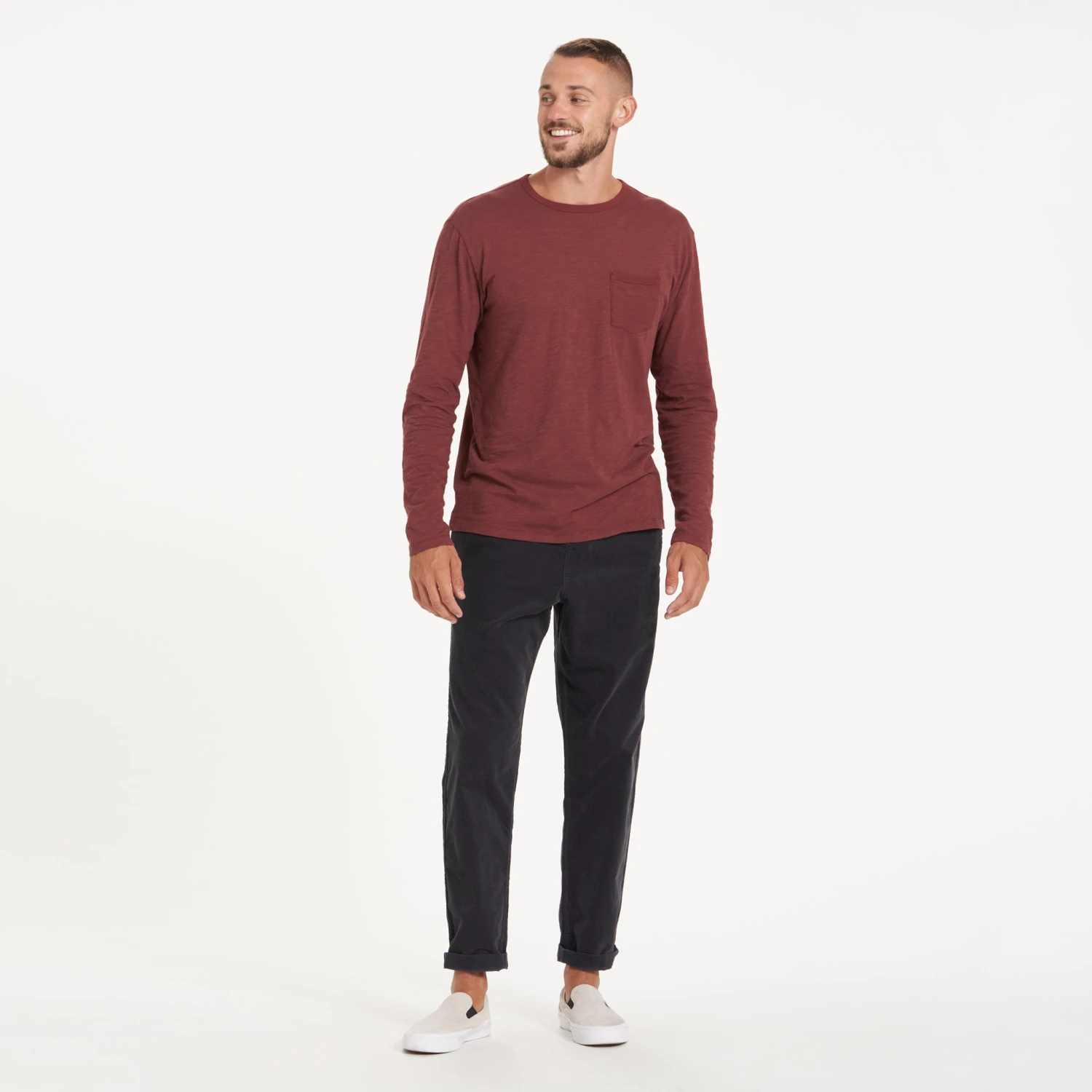 Long-Sleeve Rise Tee | Russet - Image 2