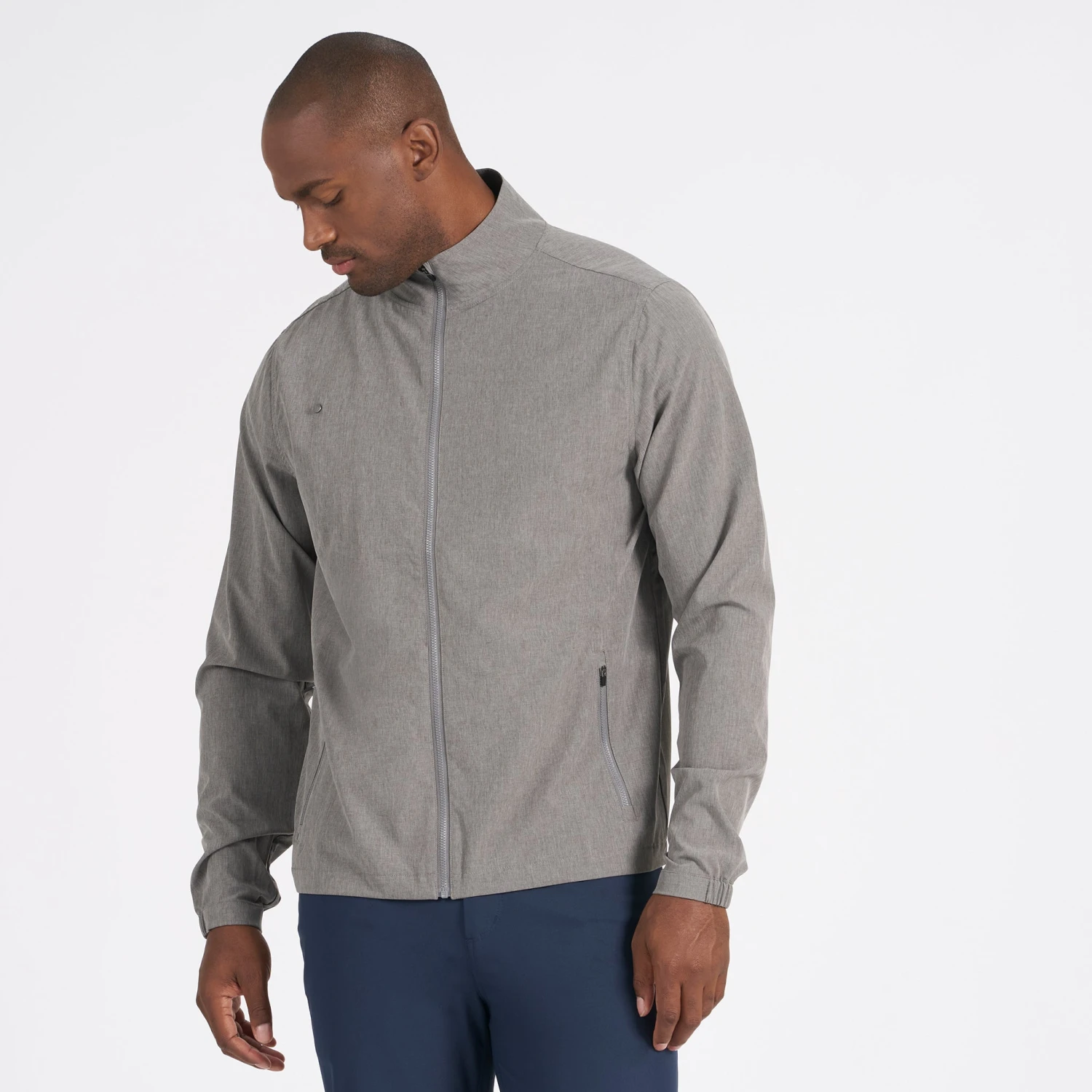 Venture Track Jacket | Grey Linen Texture - Image 2
